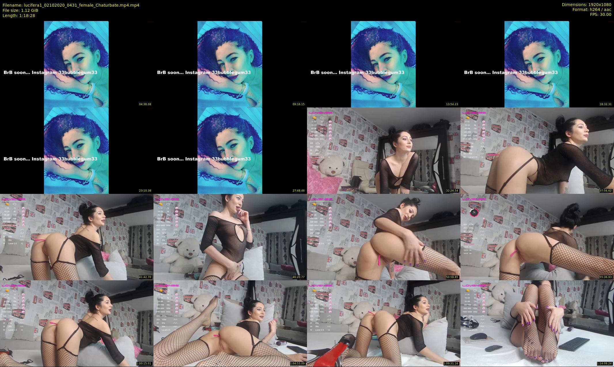 lucifera1 — 79 minute Chaturbate female cam show recording, 1080p, Oct 2, 2020