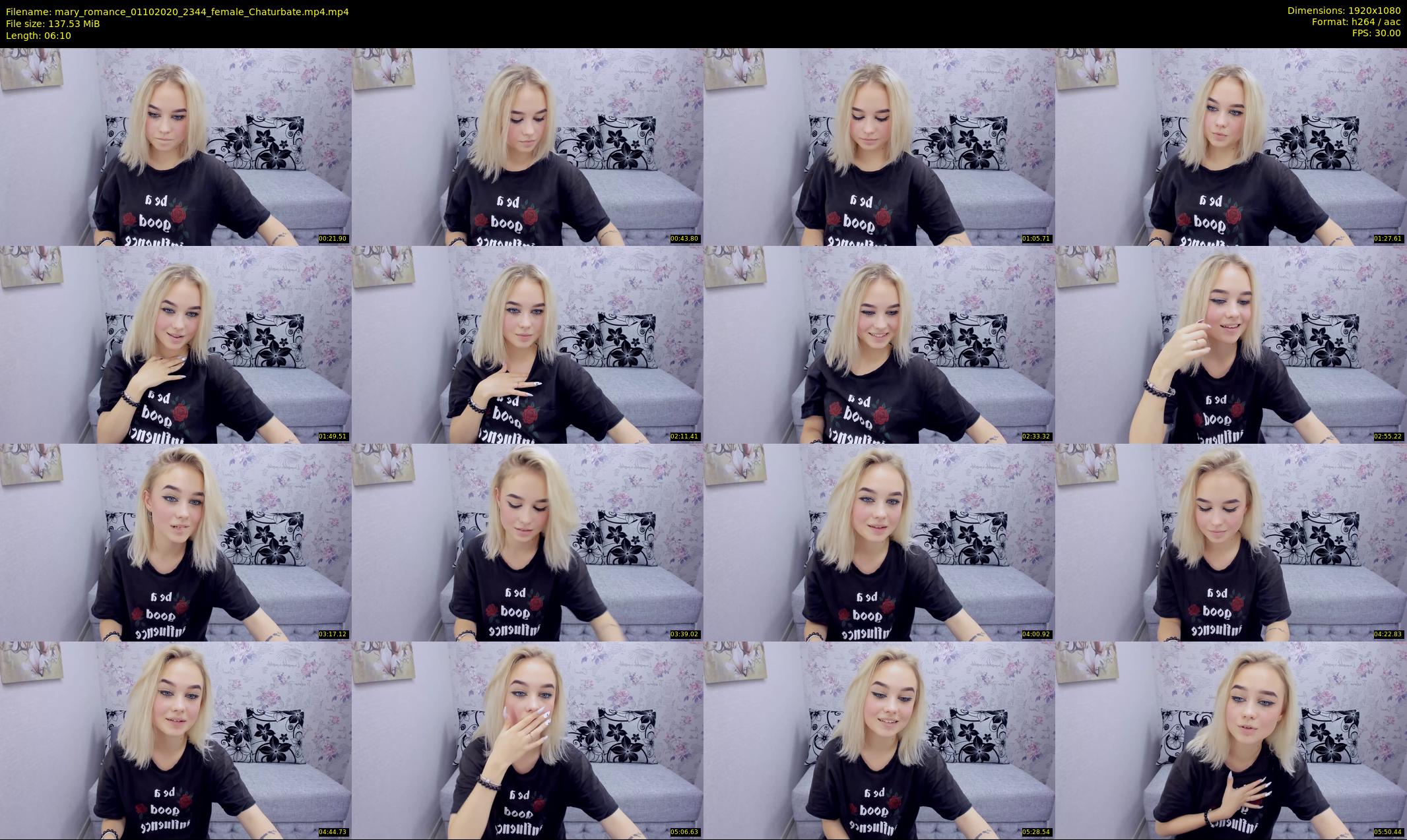 mary_romance — 7 minute Chaturbate female cam show recording, 1080p, Oct 1, 2020