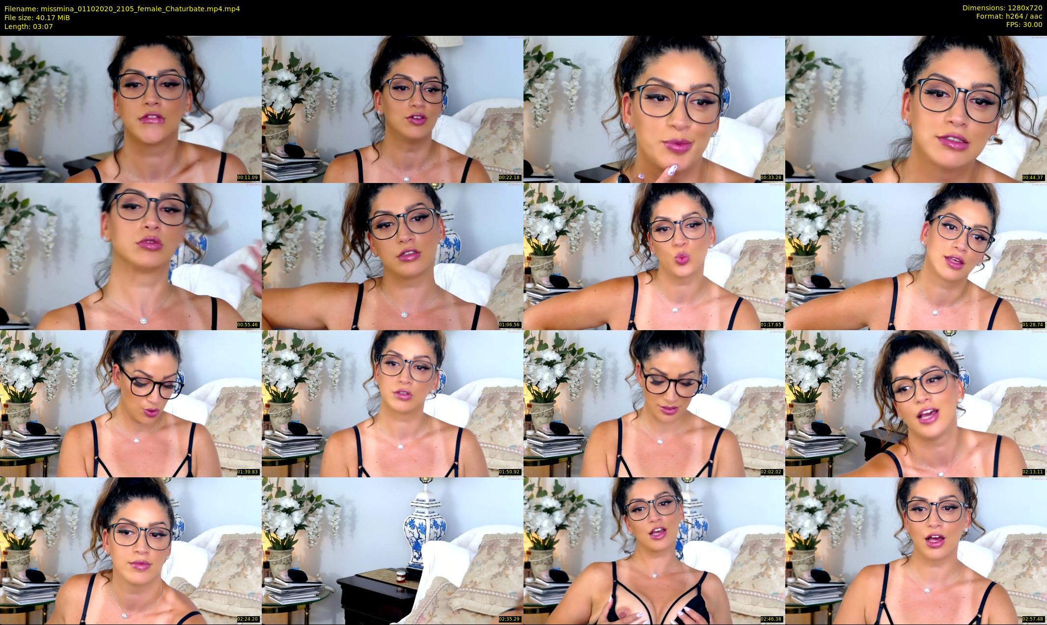 missmina — 4 minute Chaturbate female cam show recording, 720p, Oct 1, 2020