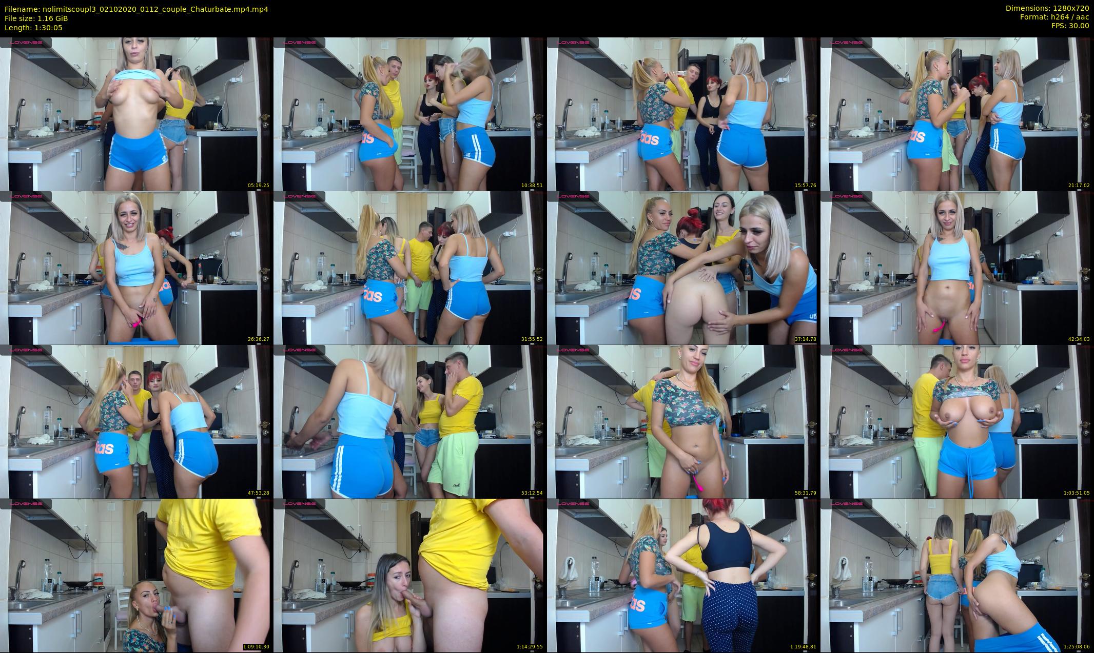 nolimitscoupl3 — 91 minute Chaturbate couple cam show recording, 720p, Oct 2, 2020