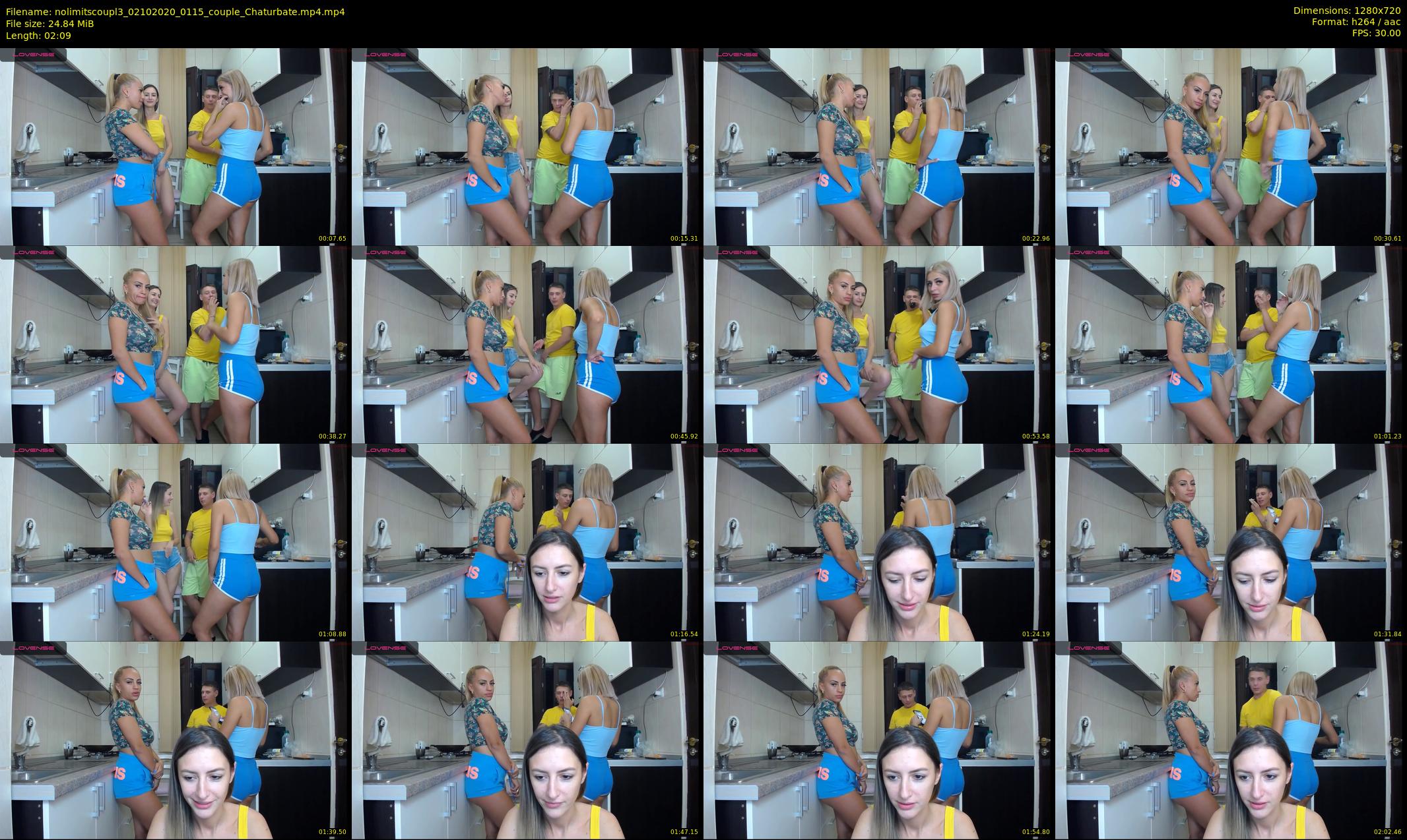 nolimitscoupl3 — 3 minute Chaturbate couple cam show recording, 720p, Oct 2, 2020