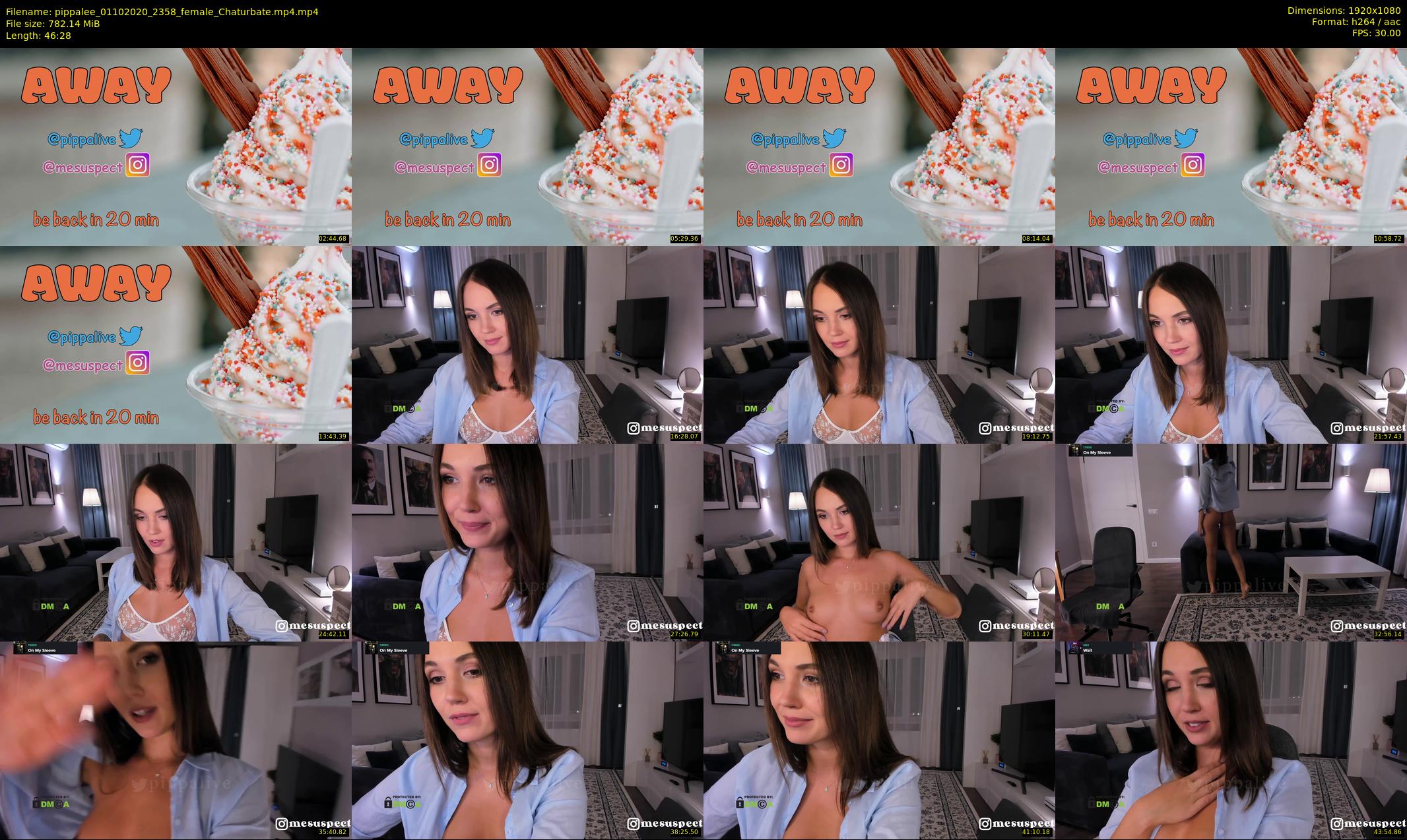 pippalee — 47 minute Chaturbate female cam show recording, 1080p, Oct 1, 2020
