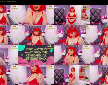 pyrowayne — 59 minute Chaturbate female cam show recording, 720p, Oct 1, 2020
