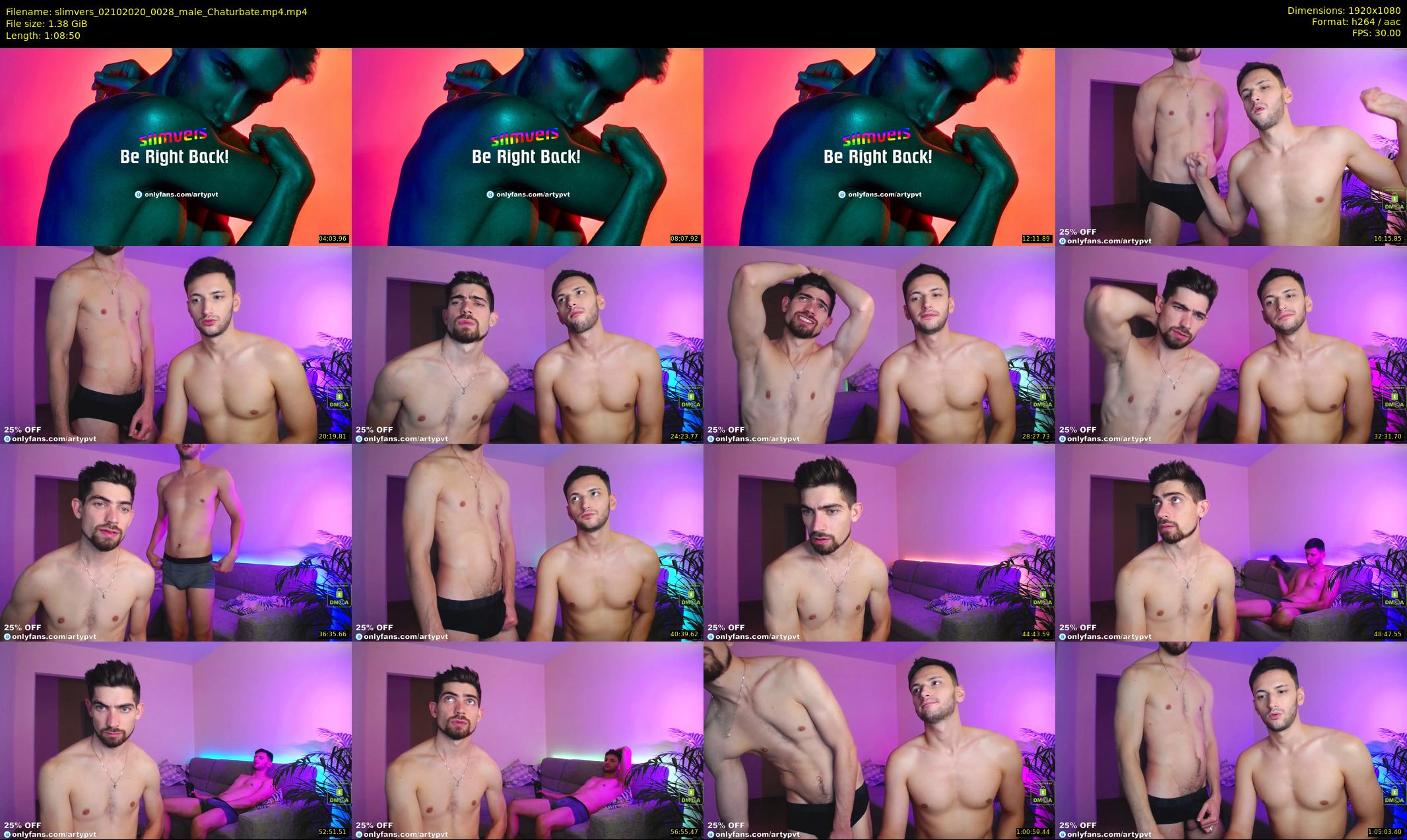 slimvers — 69 minute Chaturbate male cam show recording, 1080p, Oct 2, 2020