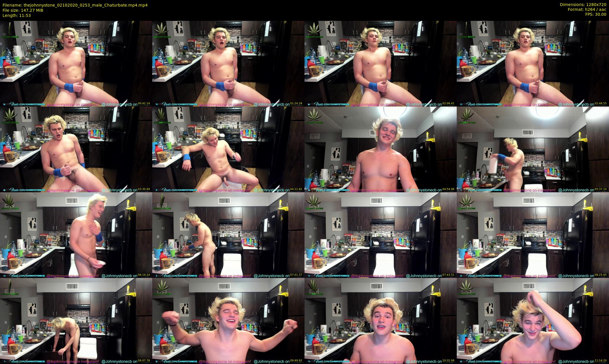 thejohnnystone — 12 minute Chaturbate male cam show recording, 720p, Oct 2, 2020