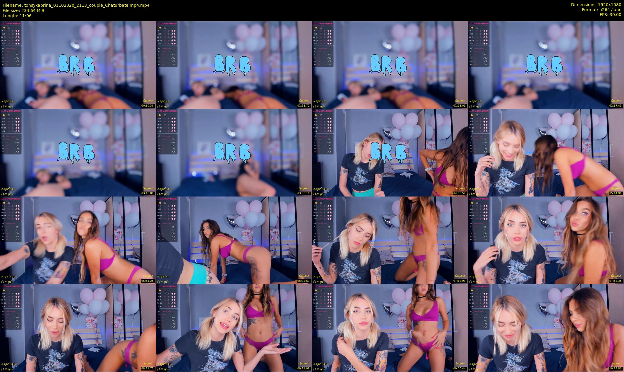 tonsykaprina — 12 minute Chaturbate couple cam show recording, 1080p, Oct 1, 2020