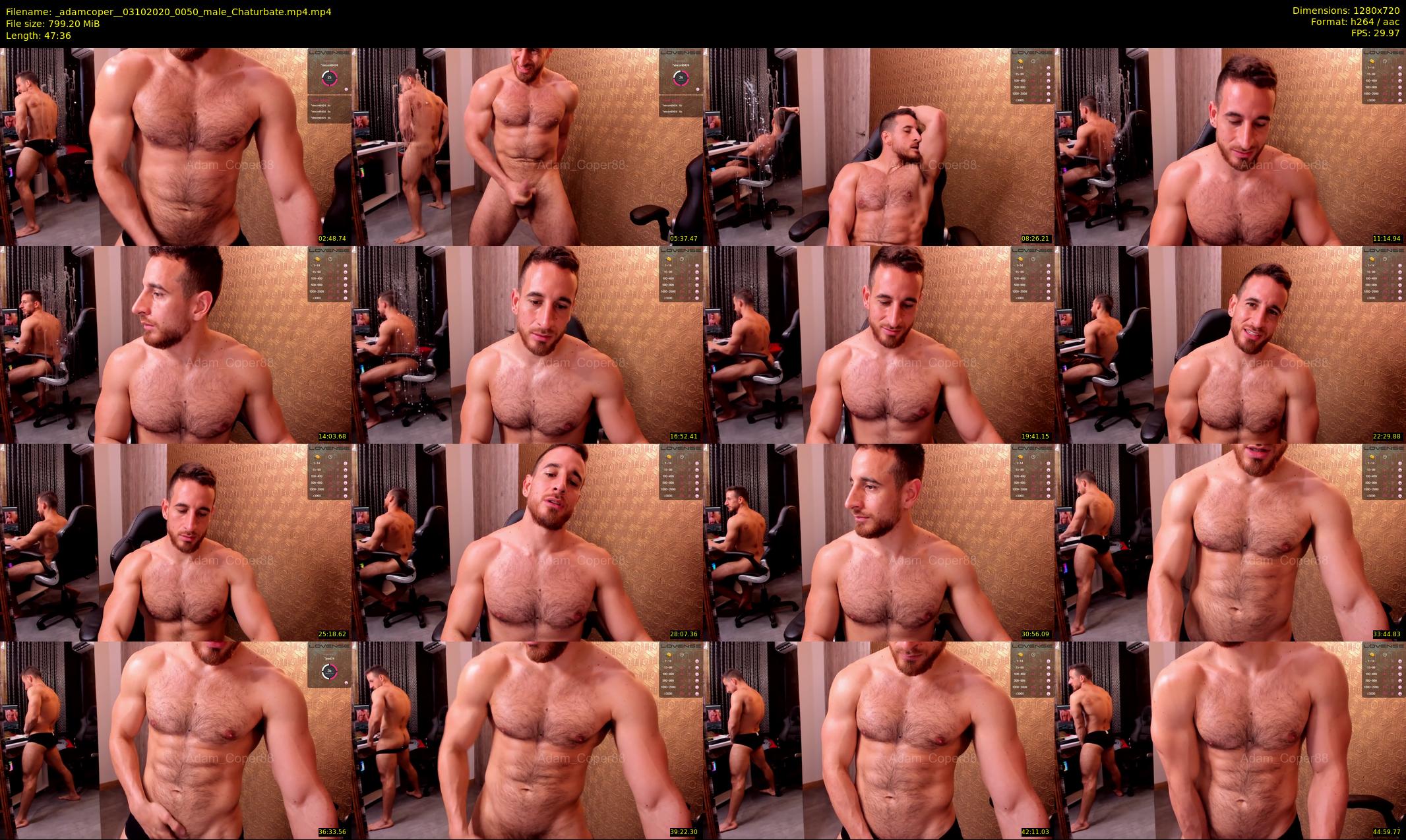 _adamcoper_ — 48 minute Chaturbate male cam show recording, 720p, Oct 3, 2020