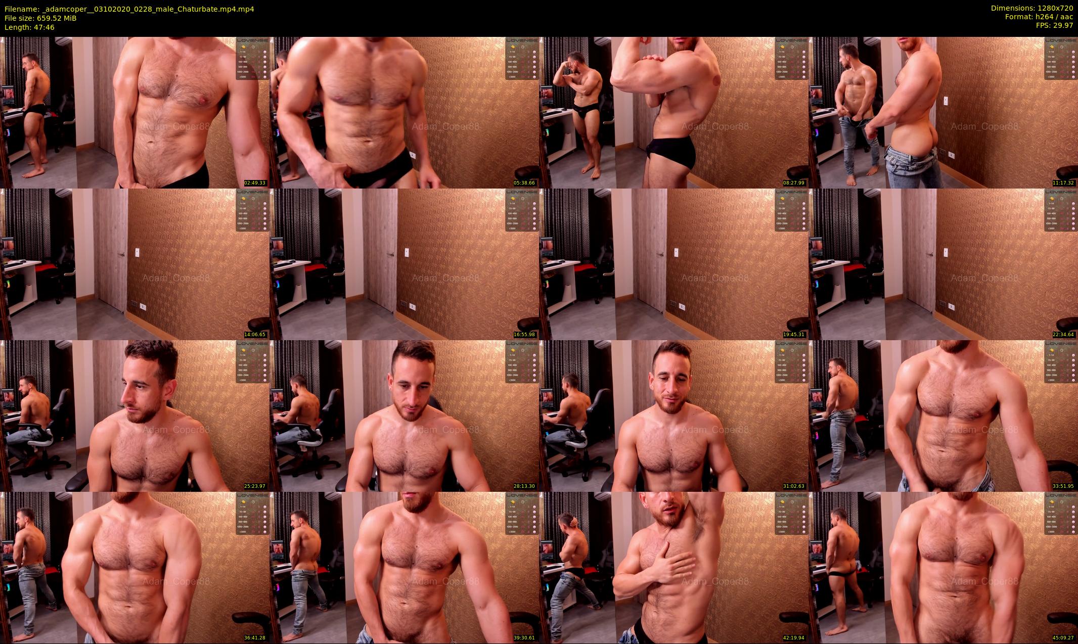 _adamcoper_ — 48 minute Chaturbate male cam show recording, 720p, Oct 3, 2020
