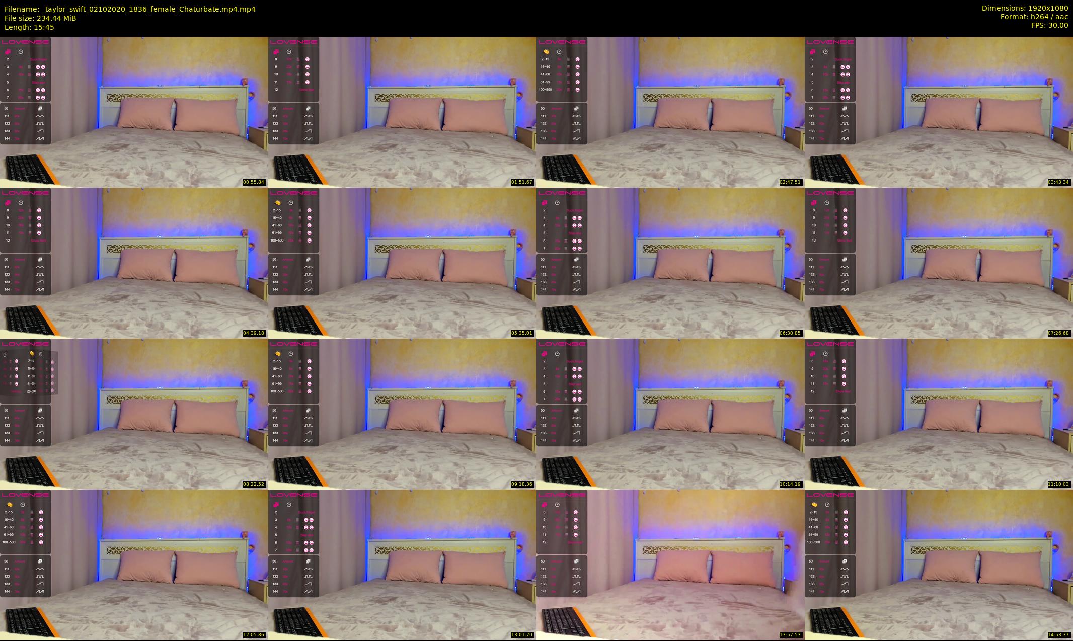 _taylor_swift — 16 minute Chaturbate female cam show recording, 1080p, Oct 2, 2020