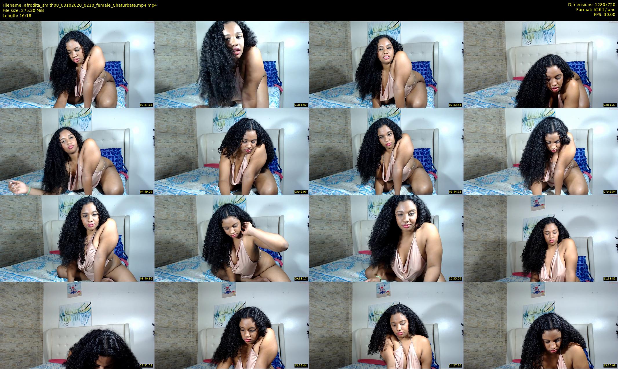 afrodita_smith08 — 17 minute Chaturbate female cam show recording, 720p, Oct 3, 2020