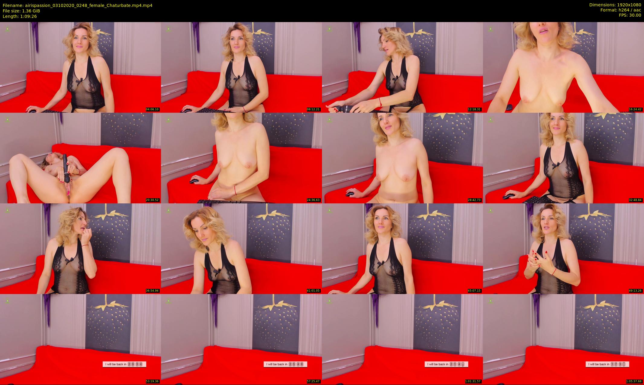 airispassion — 70 minute Chaturbate female cam show recording, 1080p, Oct 3, 2020
