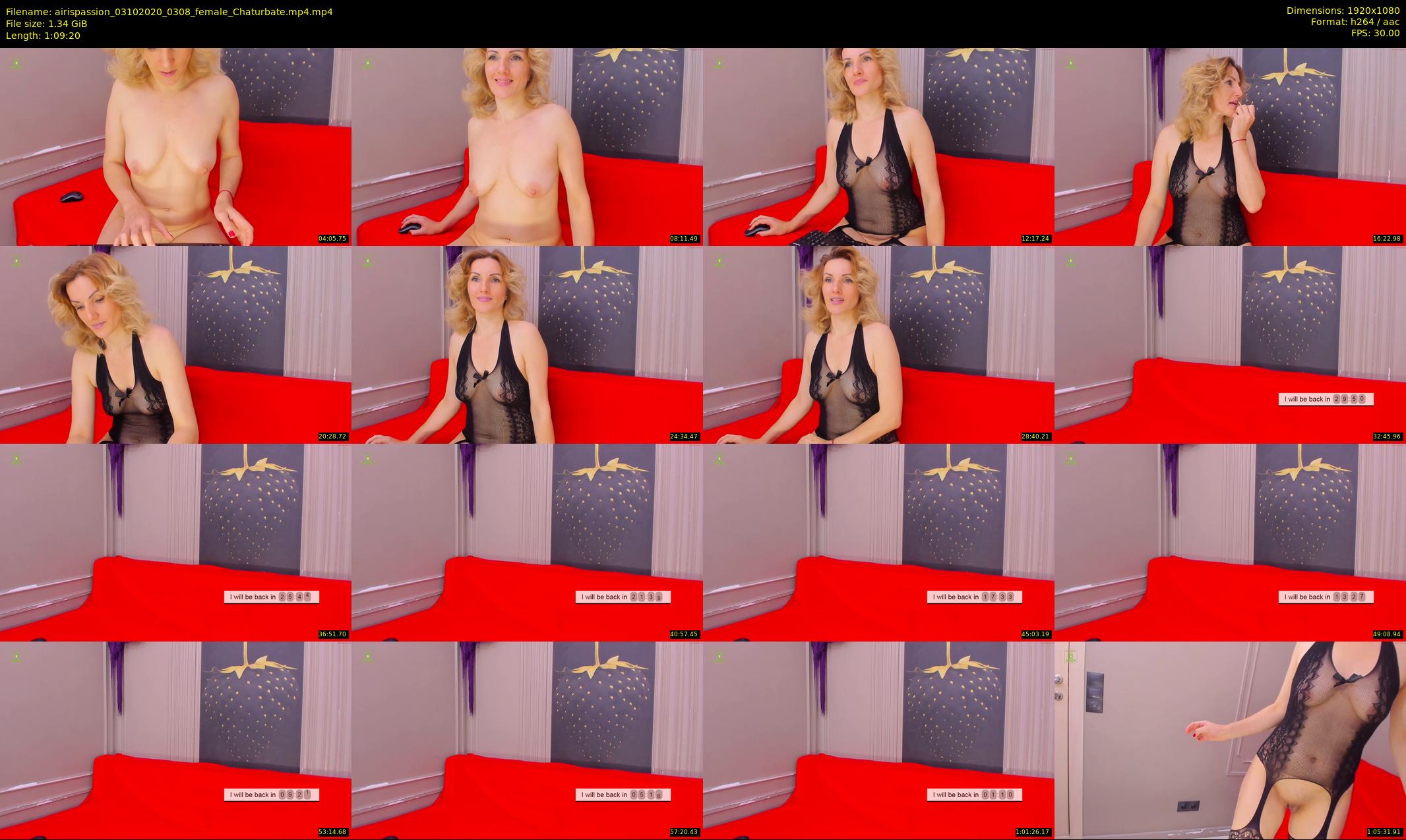 airispassion — 70 minute Chaturbate female cam show recording, 1080p, Oct 3, 2020