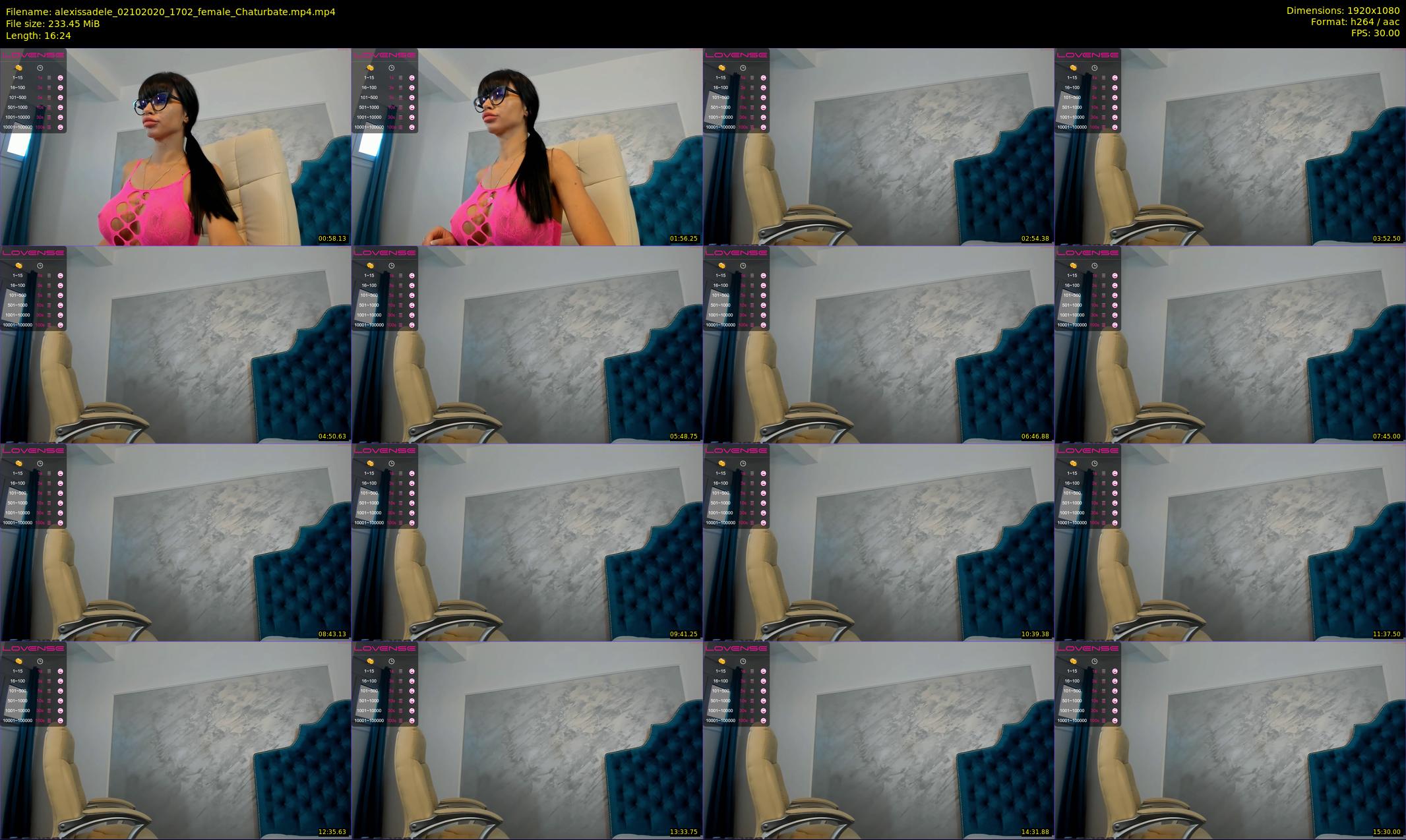 alexissadele — 17 minute Chaturbate female cam show recording, 1080p, Oct 2, 2020