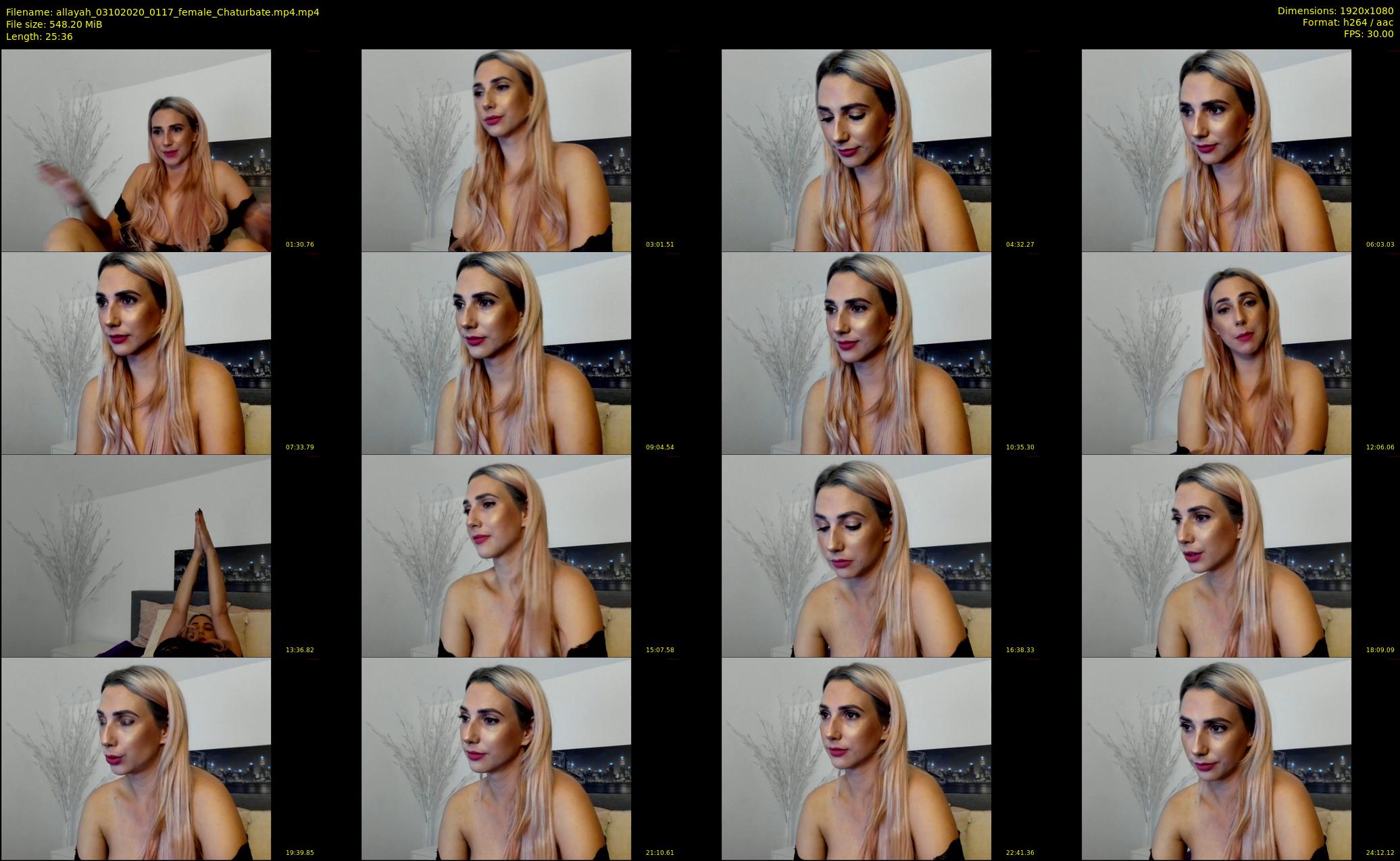 allayah — 26 minute Chaturbate female cam show recording, 1080p, Oct 3, 2020