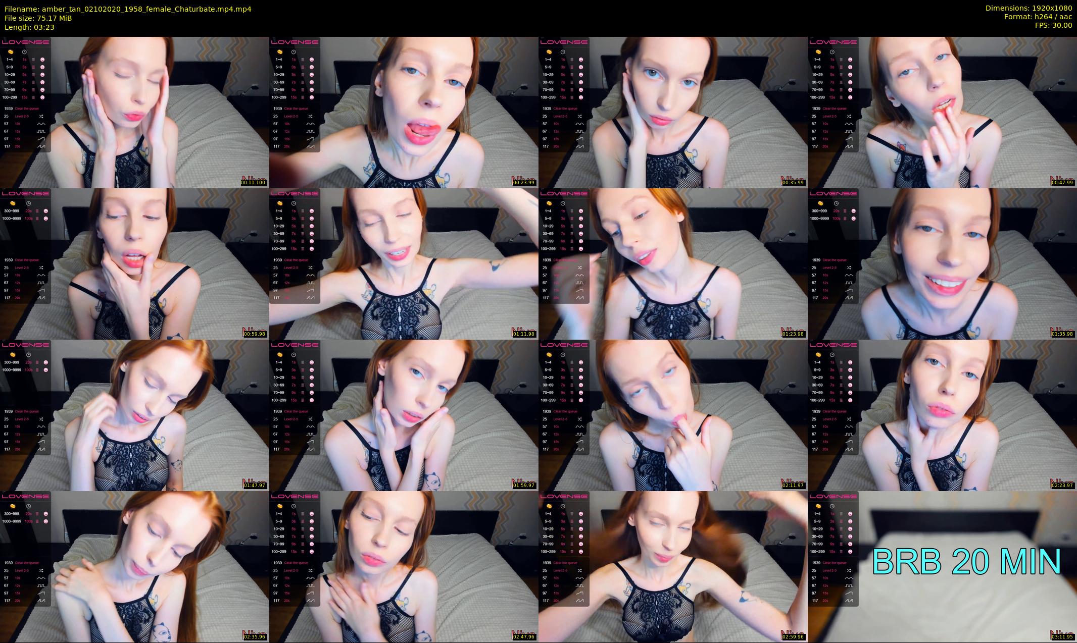 amber_tan — 4 minute Chaturbate female cam show recording, 1080p, Oct 2, 2020