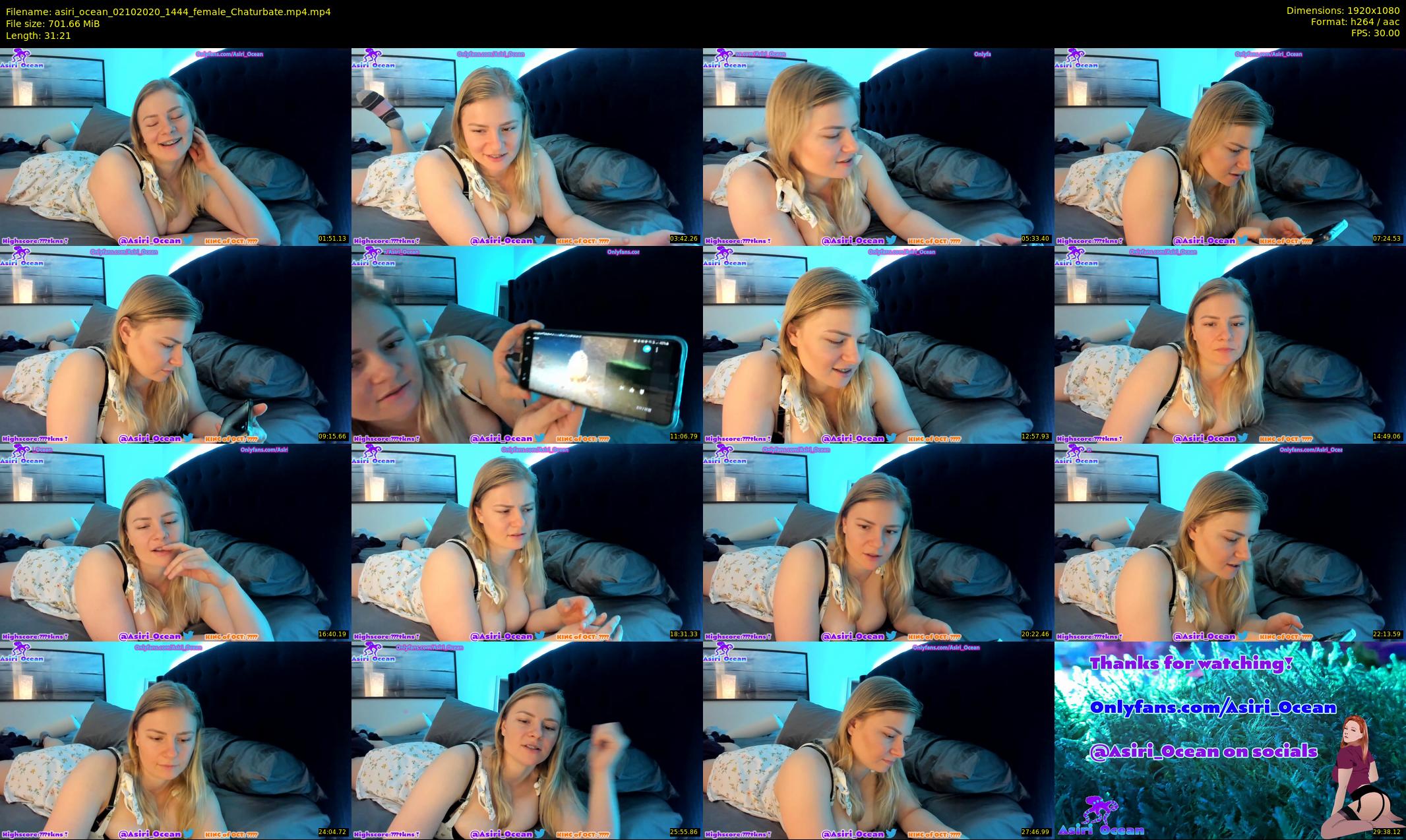 asiri_ocean — 32 minute Chaturbate female cam show recording, 1080p, Oct 2, 2020