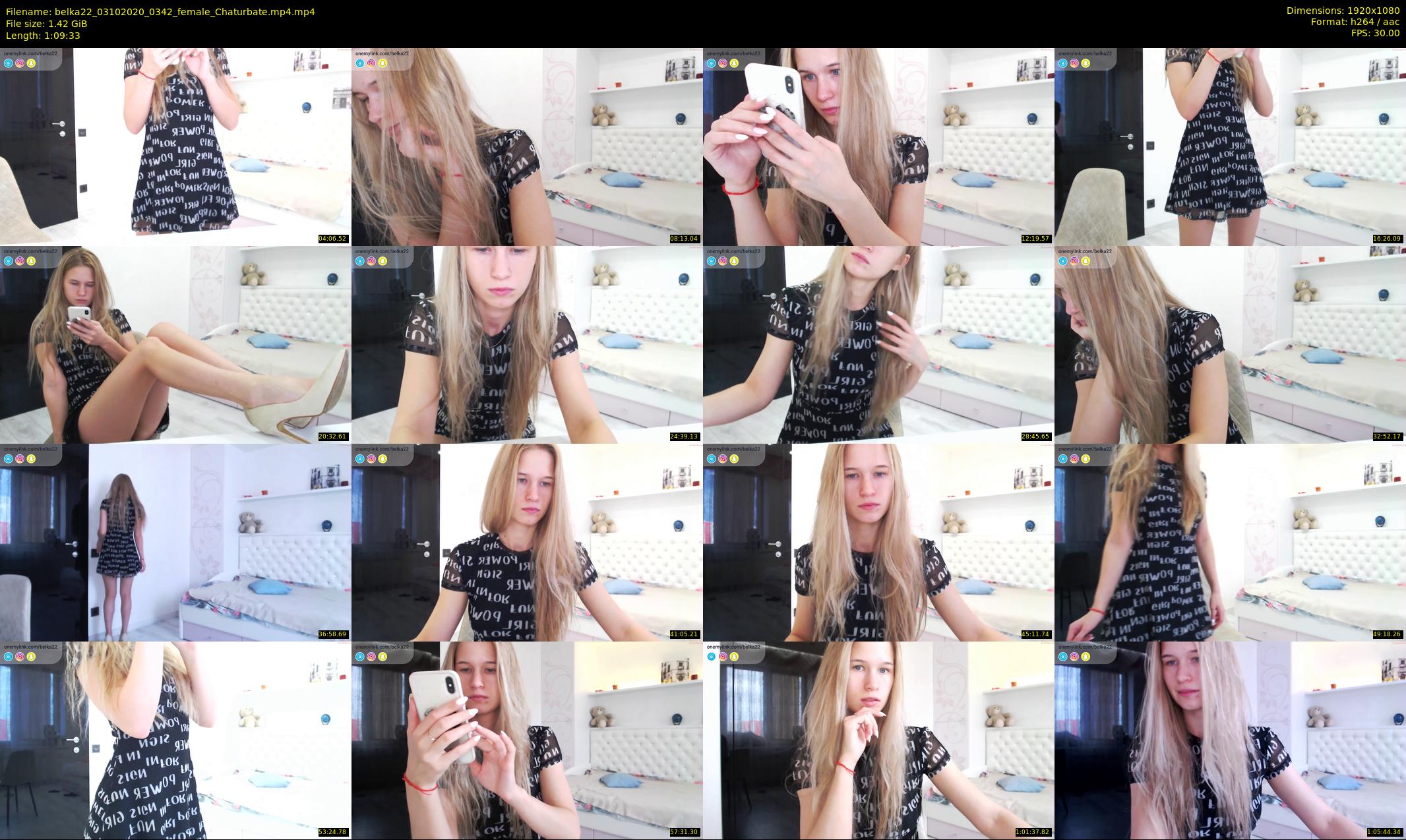 belka22 — 70 minute Chaturbate female cam show recording, 1080p, Oct 3, 2020