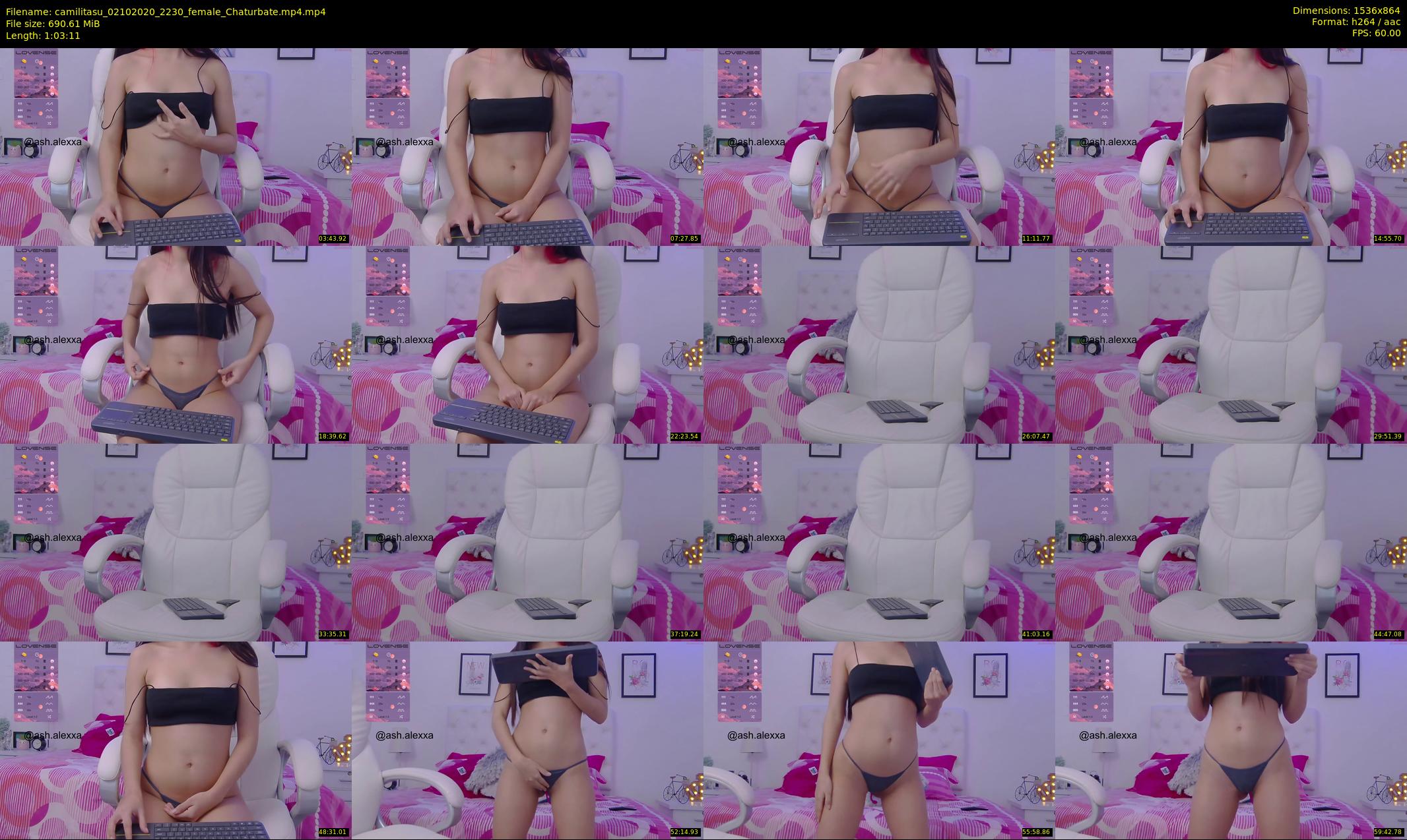 camilitasu — 64 minute Chaturbate female cam show recording, 720p, Oct 2, 2020