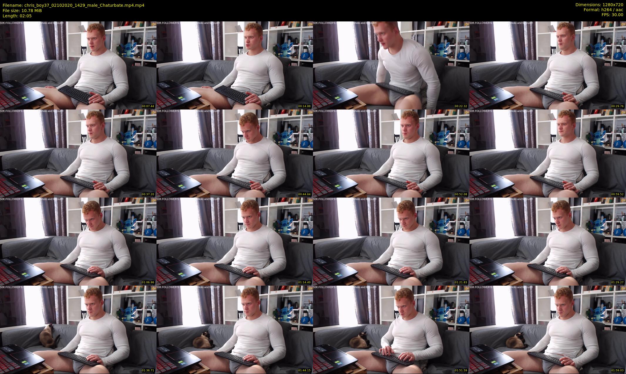 chris_boy37 — 3 minute Chaturbate male cam show recording, 720p, Oct 2, 2020