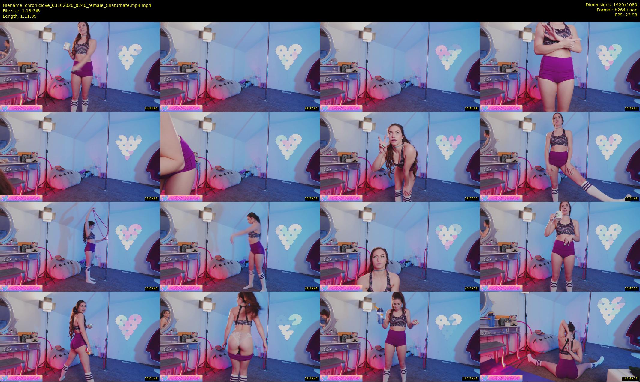 chroniclove — 72 minute Chaturbate female cam show recording, 1080p, Oct 3, 2020