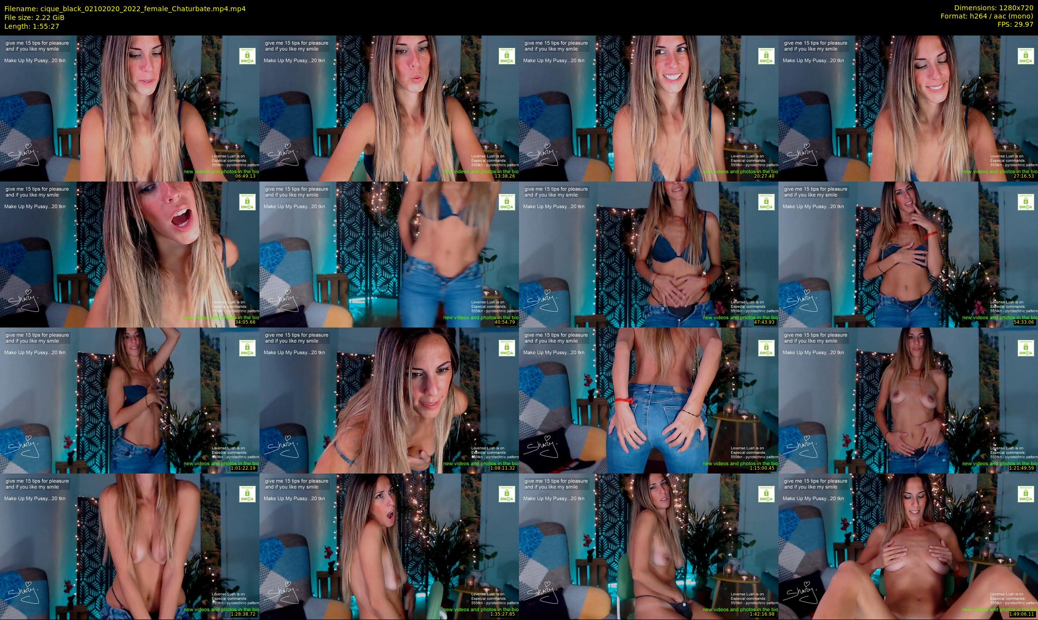 cique_black — 116 minute Chaturbate female cam show recording, 720p, Oct 2, 2020