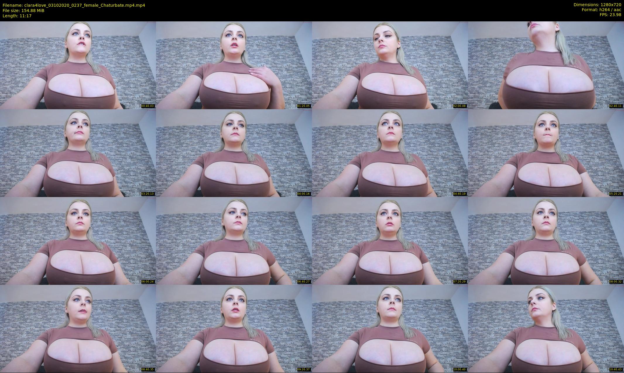 clara4love — 12 minute Chaturbate female cam show recording, 720p, Oct 3, 2020