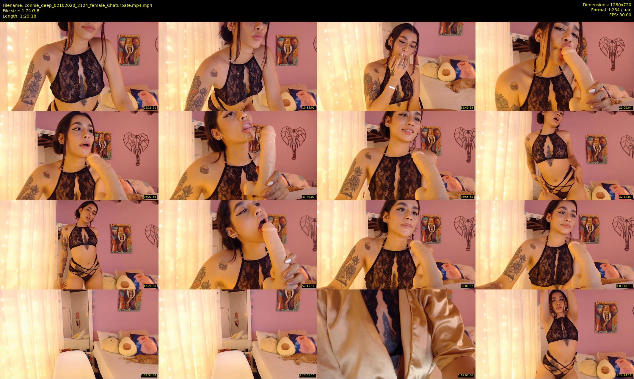 connie_deep — 90 minute Chaturbate female cam show recording, 720p, Oct 2, 2020
