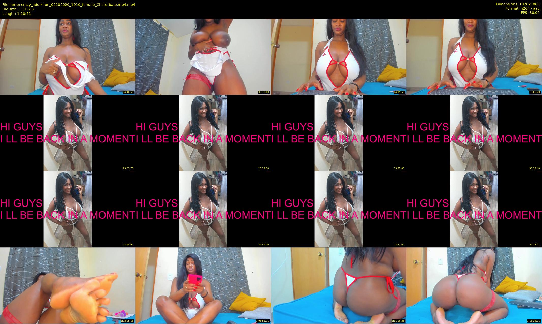 crazy_addixtion — 81 minute Chaturbate female cam show recording, 1080p, Oct 2, 2020