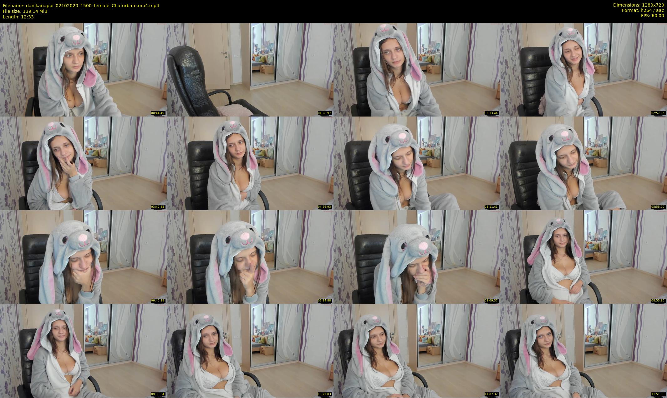 danikanappi — 13 minute Chaturbate female cam show recording, 720p, Oct 2, 2020