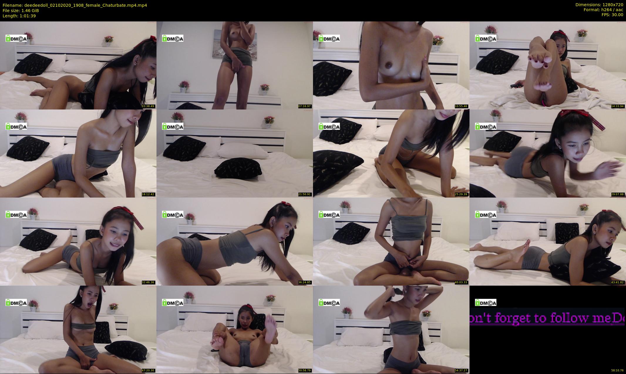 deedeedoll — 62 minute Chaturbate female cam show recording, 720p, Oct 2, 2020