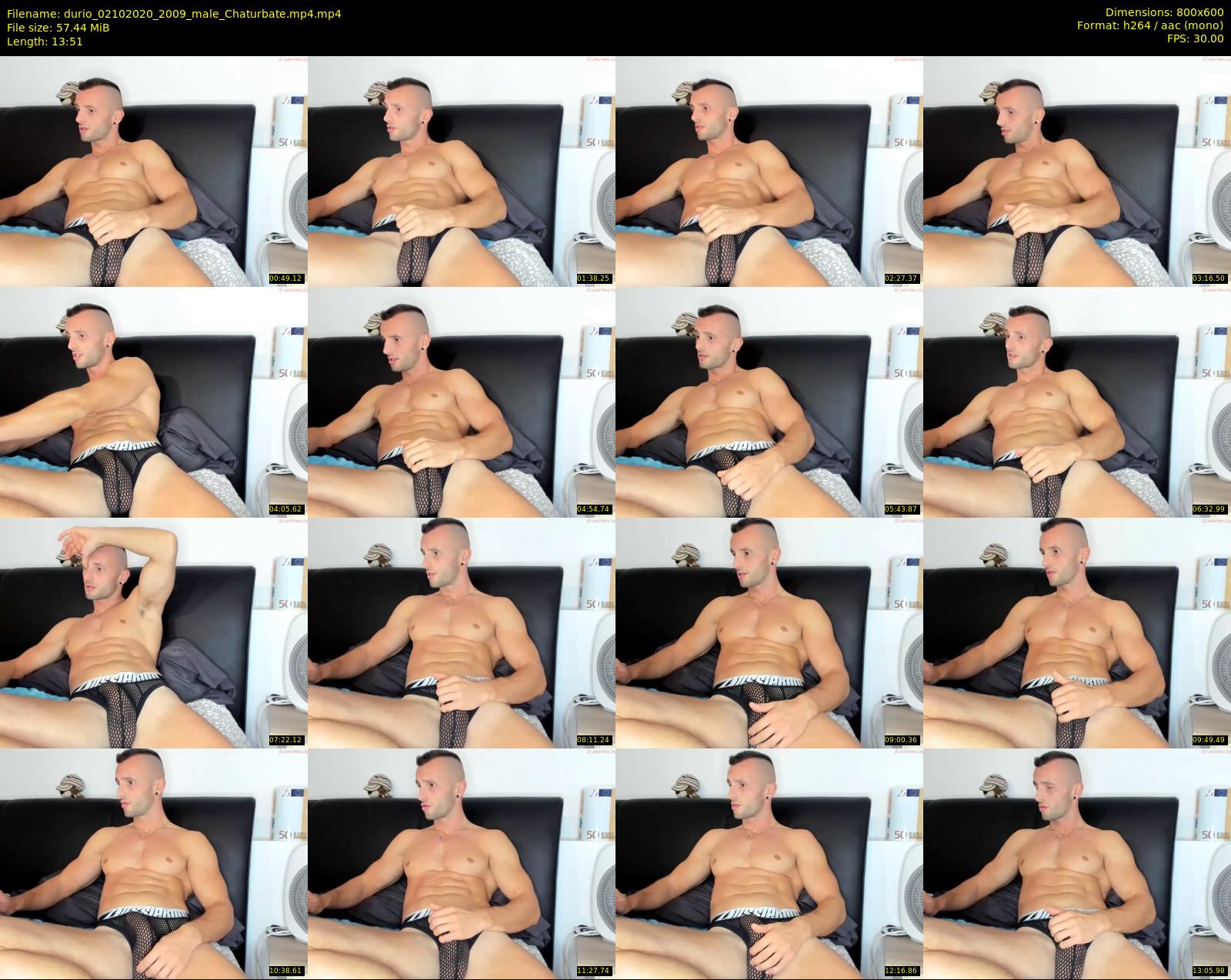durio — 14 minute Chaturbate male cam show recording, 480p, Oct 2, 2020