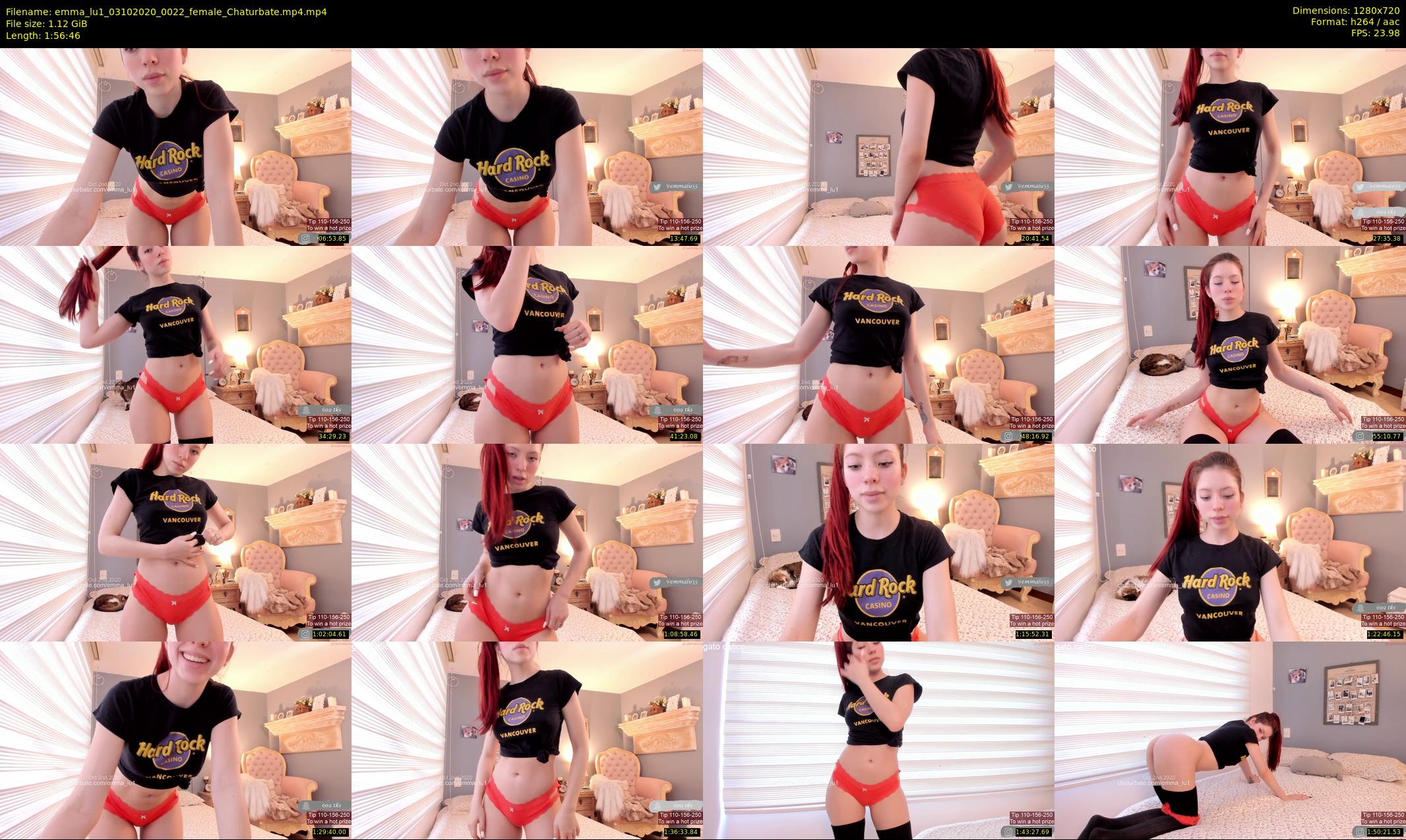 emma_lu1 — 117 minute Chaturbate female cam show recording, 720p, Oct 3, 2020