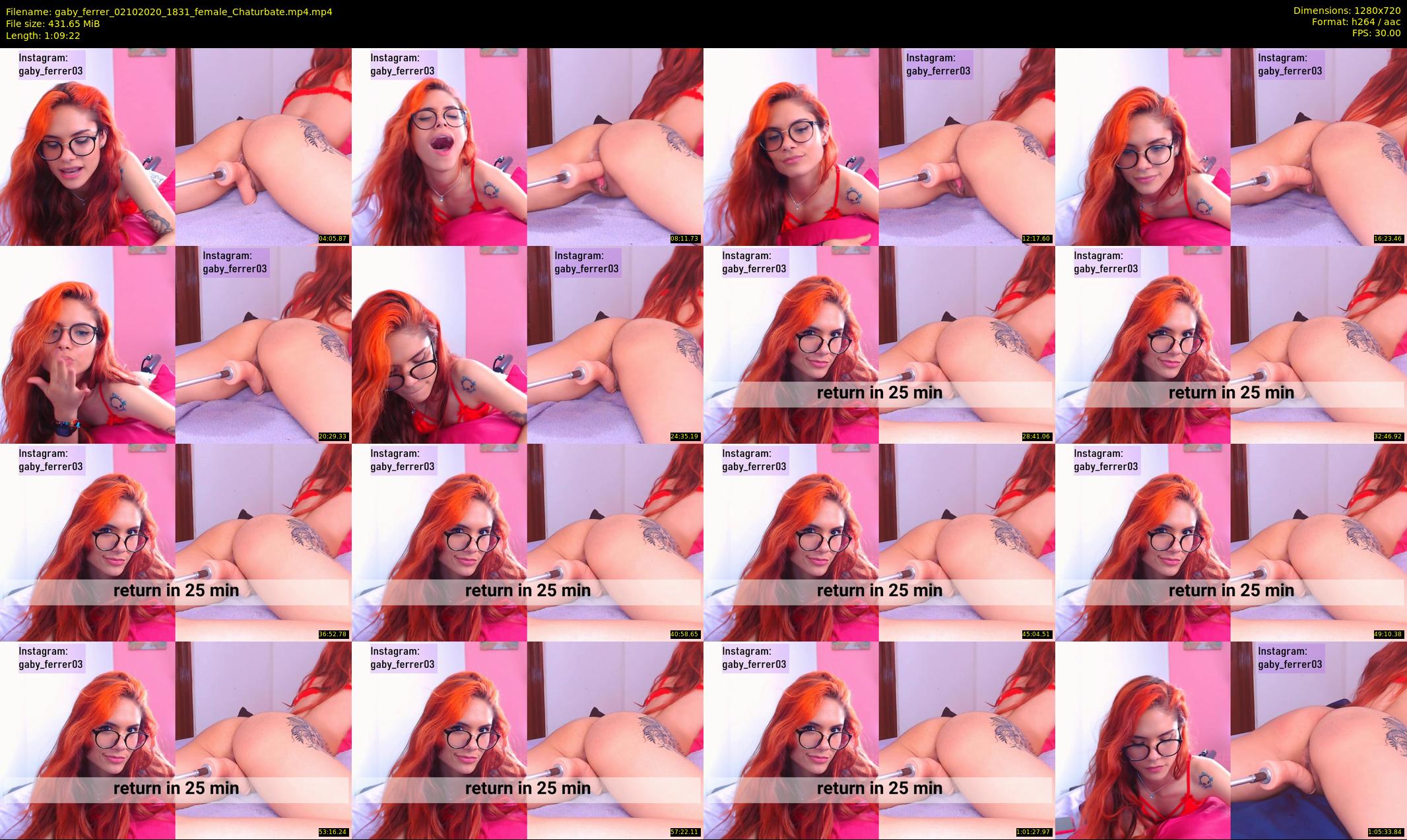 gaby_ferrer — 70 minute Chaturbate female cam show recording, 720p, Oct 2, 2020