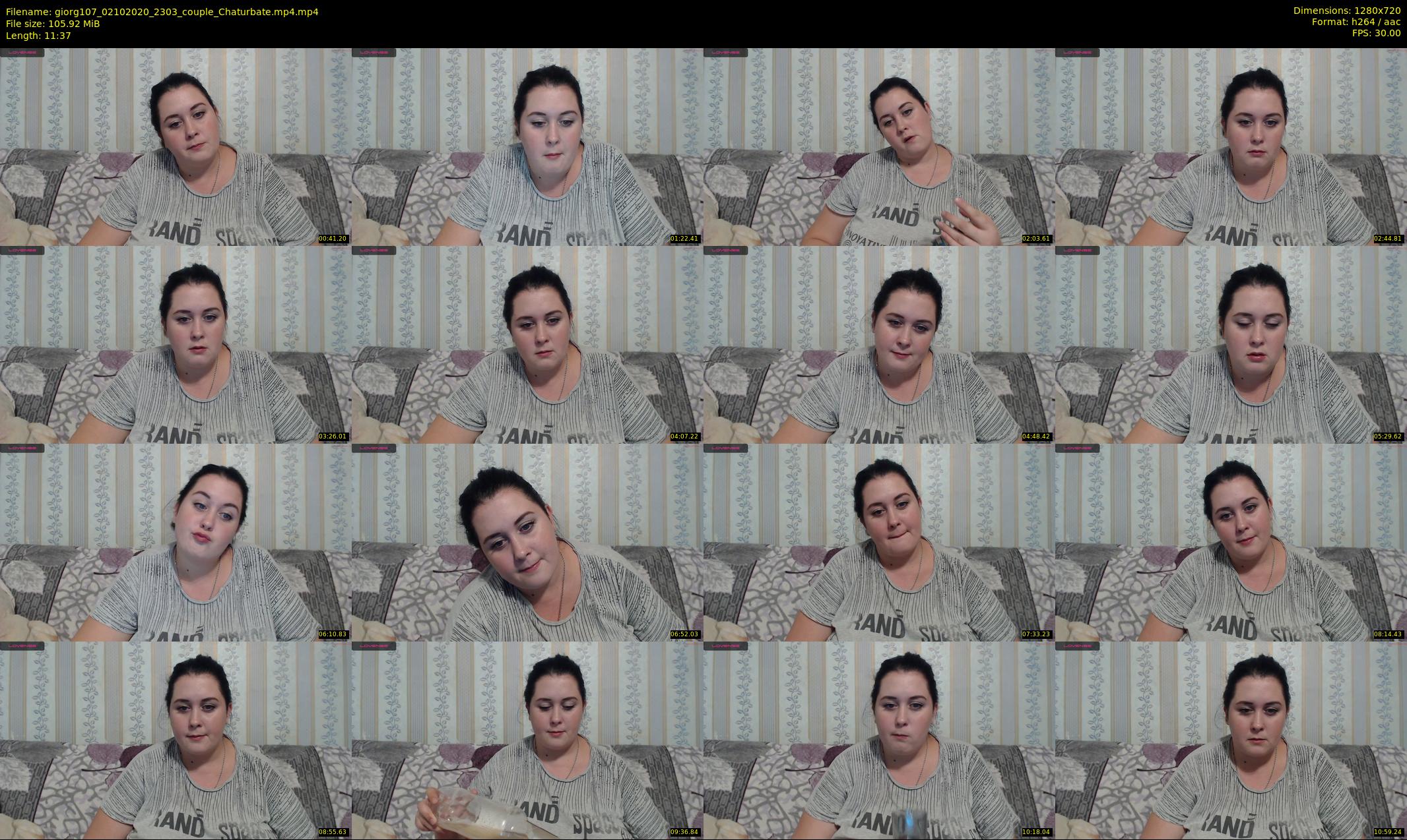 giorg107 — 12 minute Chaturbate couple cam show recording, 720p, Oct 2, 2020