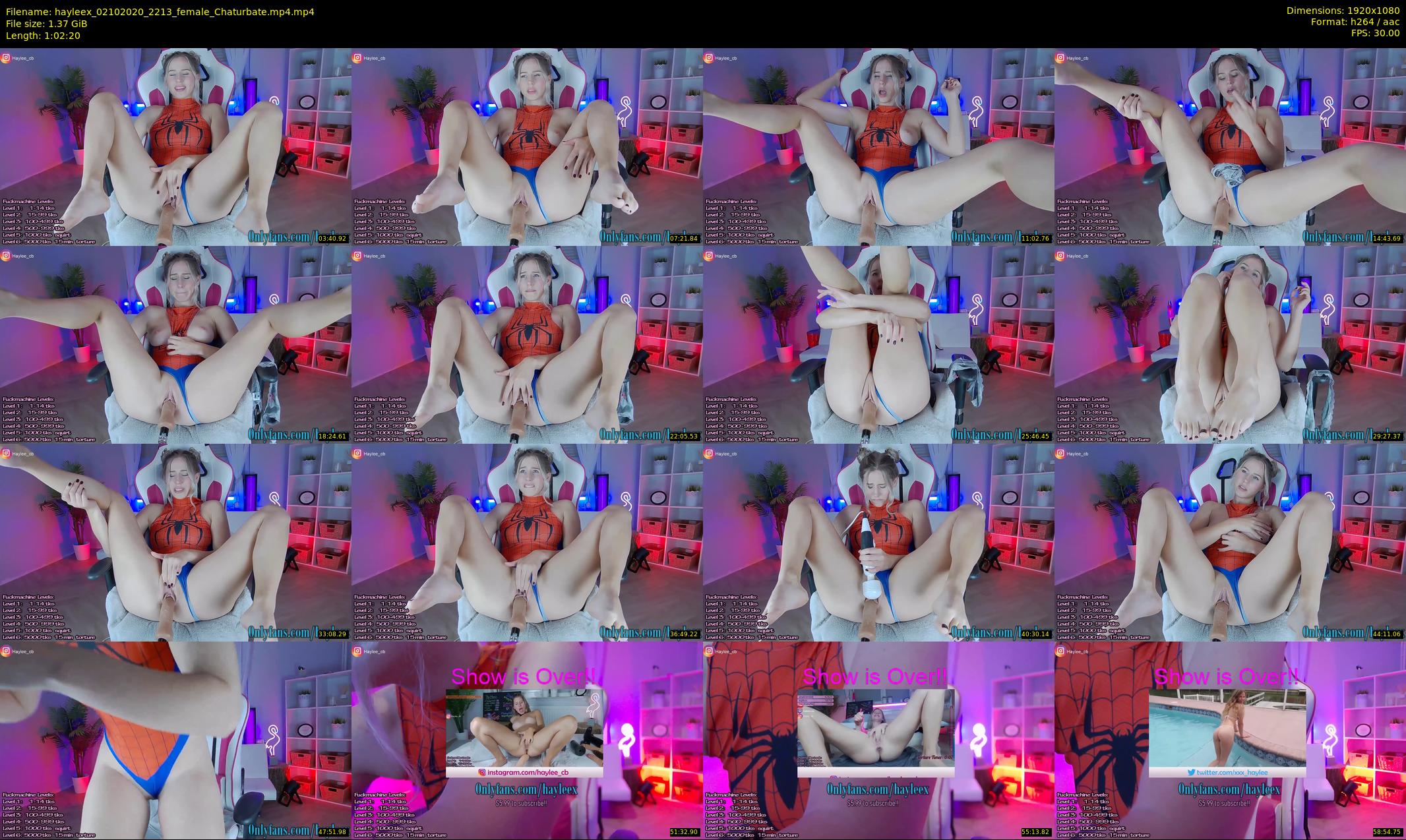 hayleex — 63 minute Chaturbate female cam show recording, 1080p, Oct 2, 2020