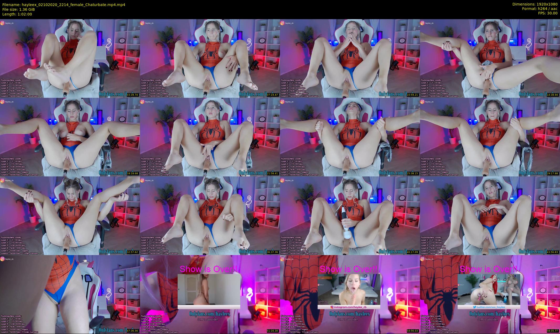 hayleex — 62 minute Chaturbate female cam show recording, 1080p, Oct 2, 2020