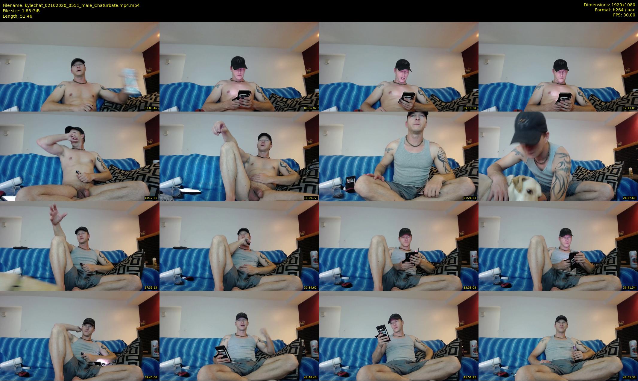 kylechat — 52 minute Chaturbate male cam show recording, 1080p, Oct 2, 2020