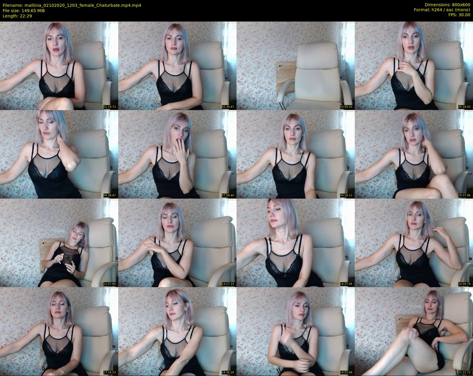 mallinia — 23 minute Chaturbate female cam show recording, 480p, Oct 2, 2020