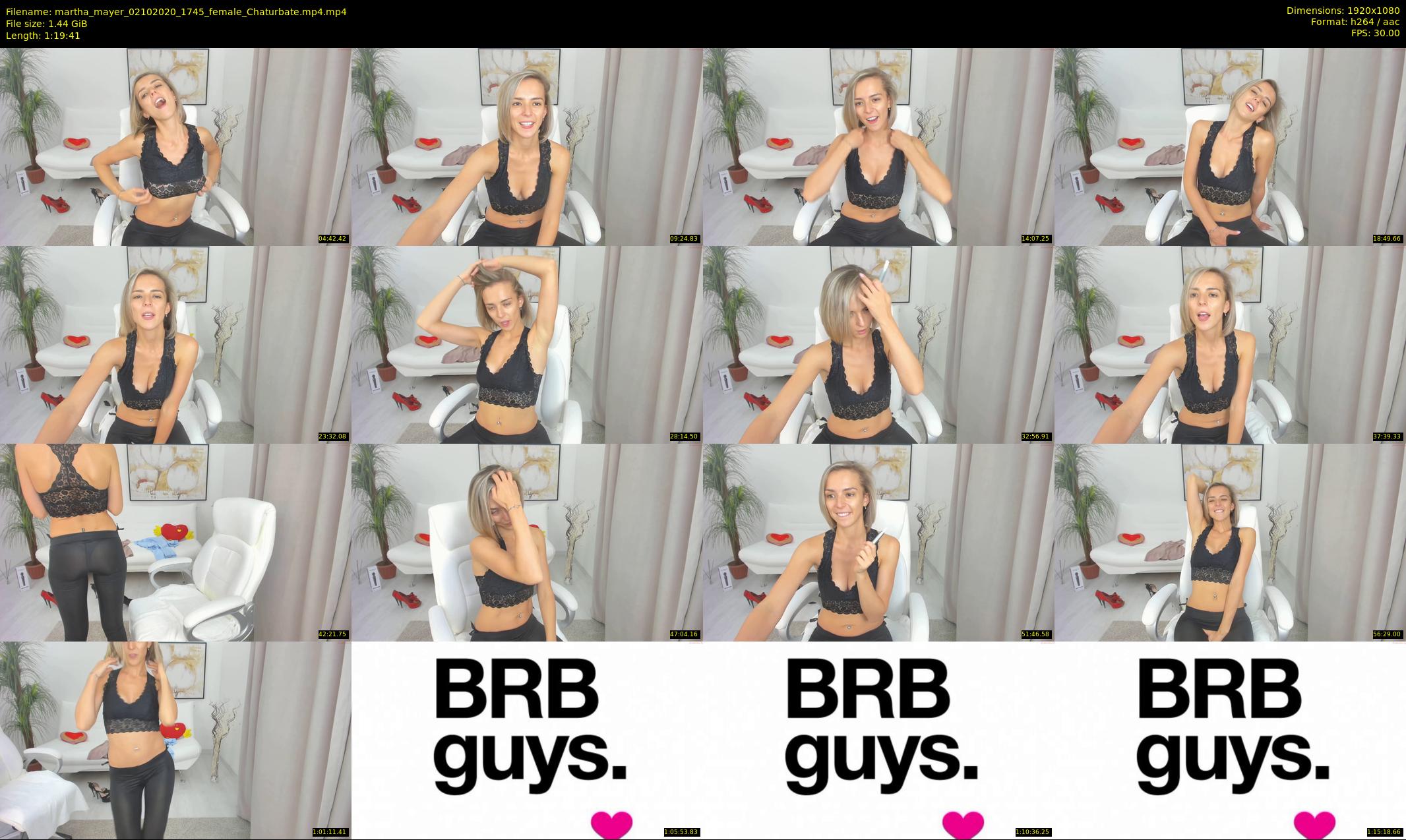 martha_mayer — 80 minute Chaturbate female cam show recording, 1080p, Oct 2, 2020