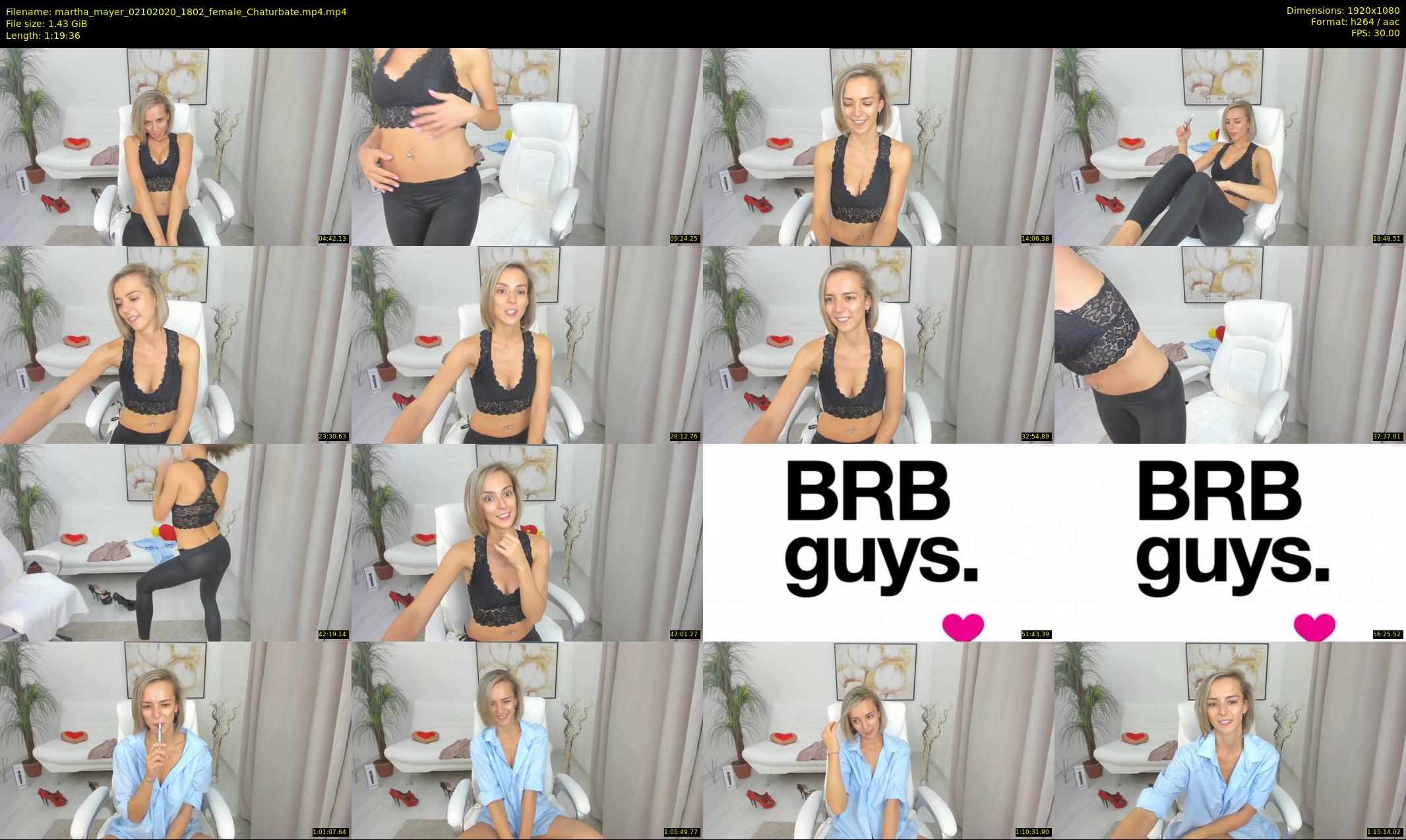 martha_mayer — 80 minute Chaturbate female cam show recording, 1080p, Oct 2, 2020