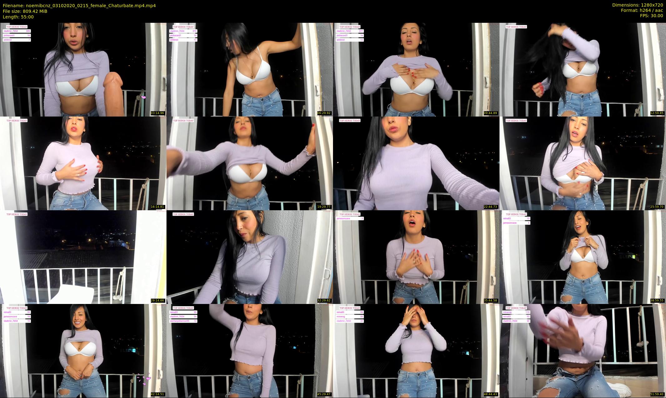 noemibcnz — 55 minute Chaturbate couple cam show recording, 720p, Oct 3, 2020