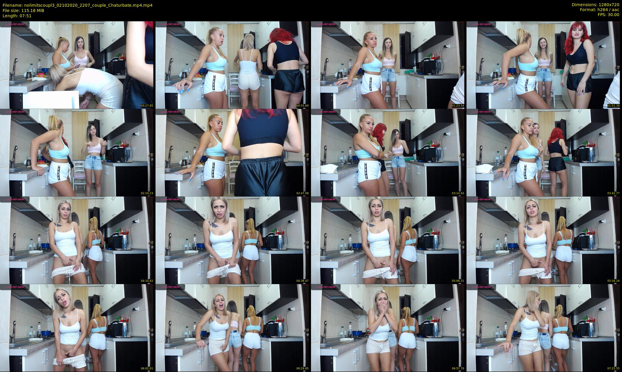 nolimitscoupl3 — 8 minute Chaturbate couple cam show recording, 720p, Oct 2, 2020