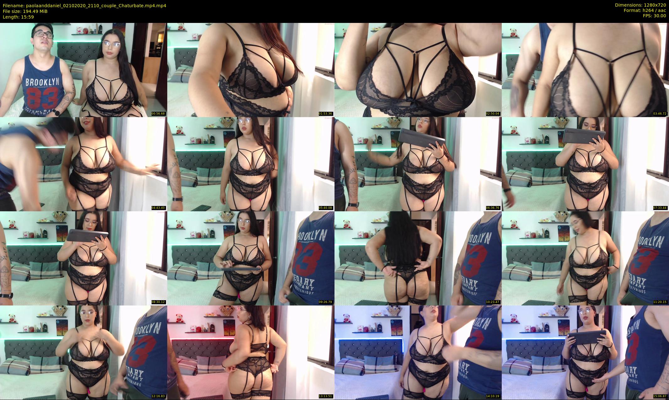 paolaanddaniel — 16 minute Chaturbate couple cam show recording, 720p, Oct 2, 2020