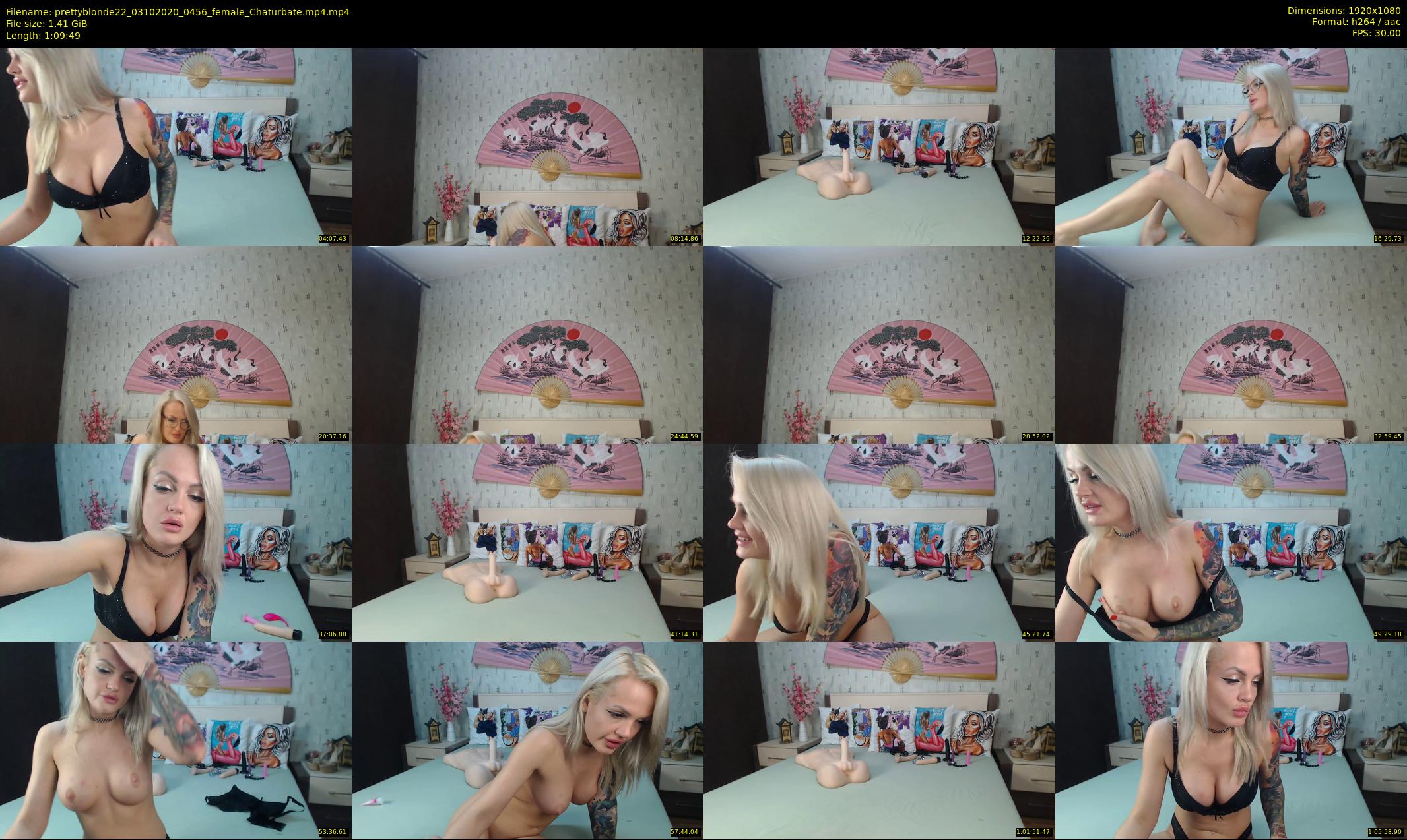 prettyblonde22 — 70 minute Chaturbate female cam show recording, 1080p, Oct 3, 2020