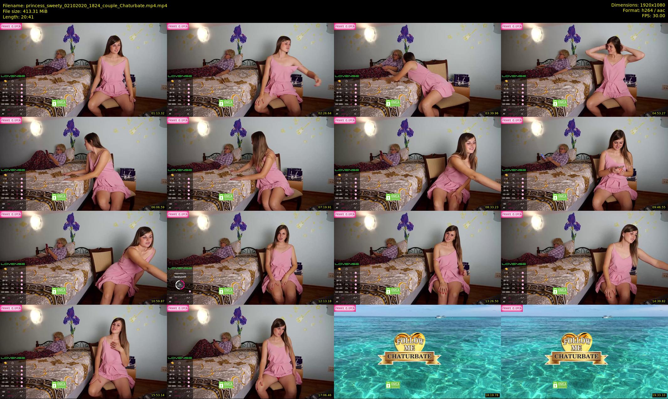 princess_sweety — 21 minute Chaturbate couple cam show recording, 1080p, Oct 2, 2020