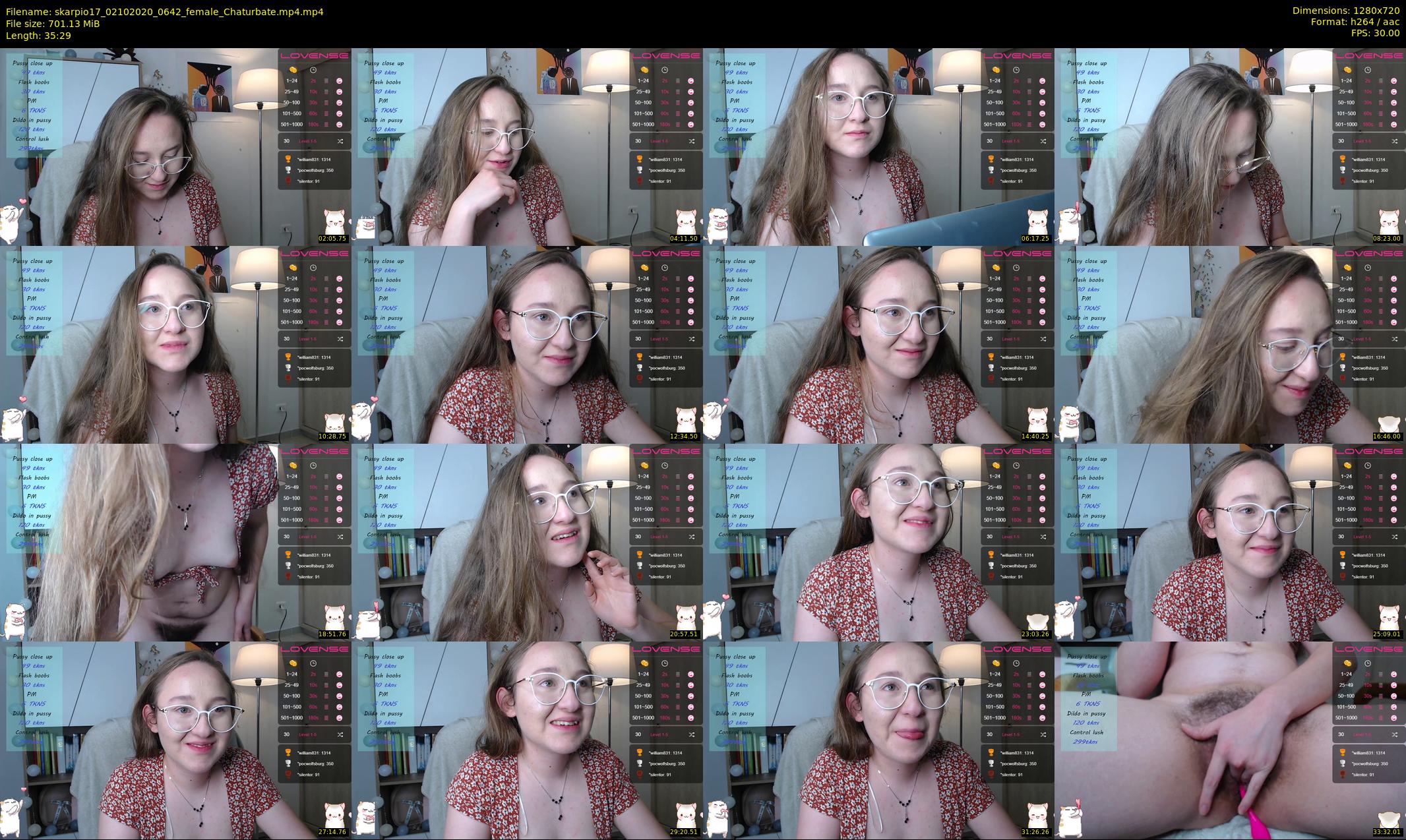 skarpio17 — 36 minute Chaturbate female cam show recording, 720p, Oct 2, 2020