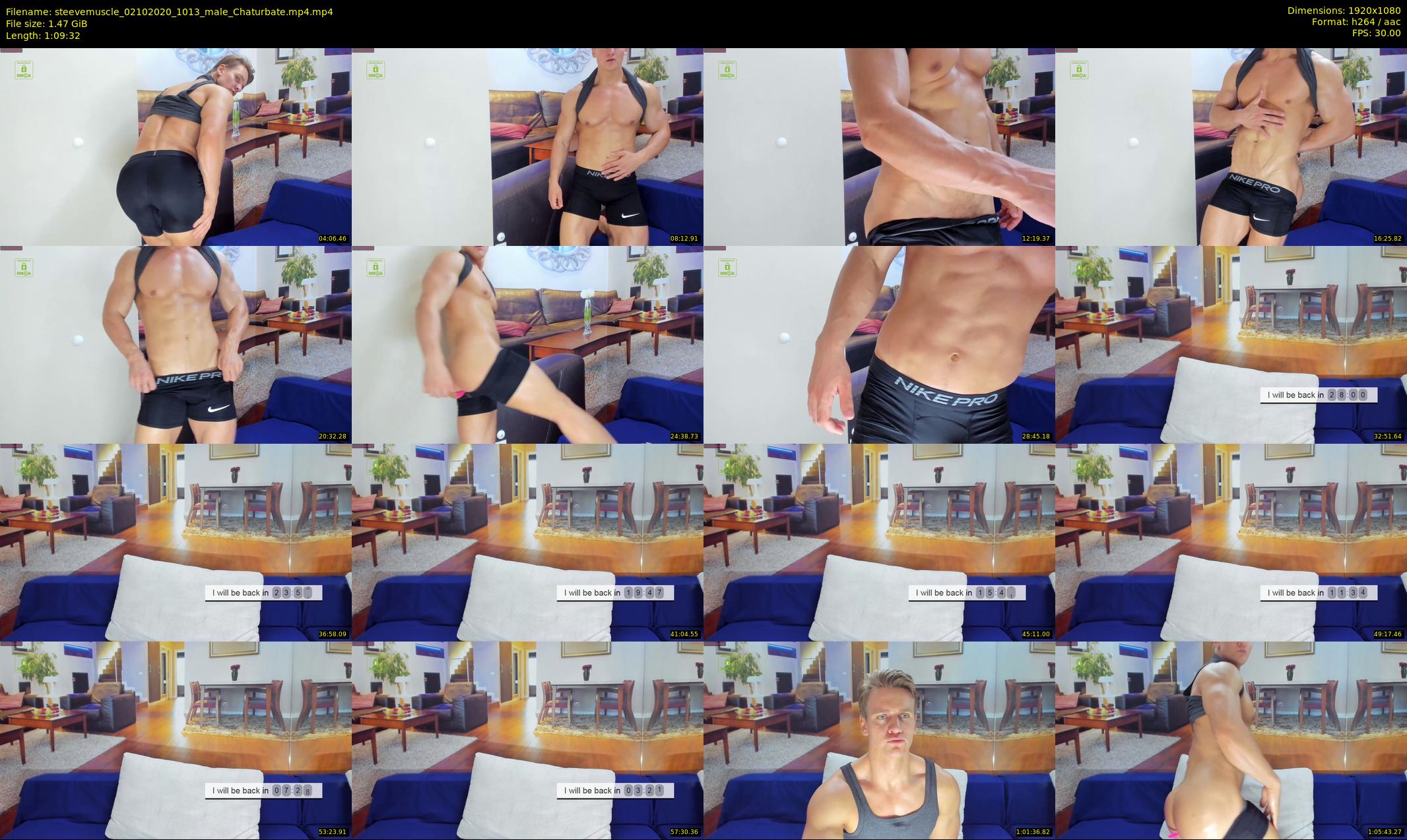 steevemuscle — 70 minute Chaturbate male cam show recording, 1080p, Oct 2, 2020