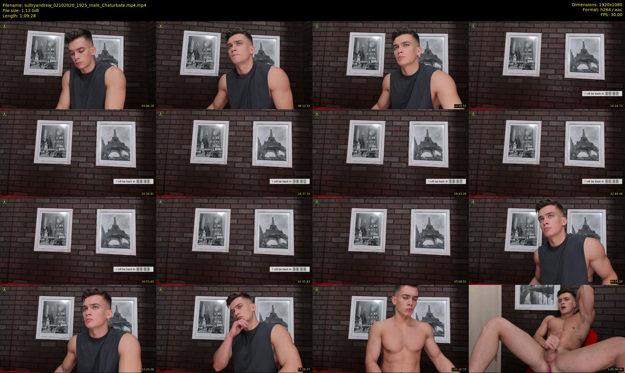 sultryandrew — 70 minute Chaturbate male cam show recording, 1080p, Oct 2, 2020