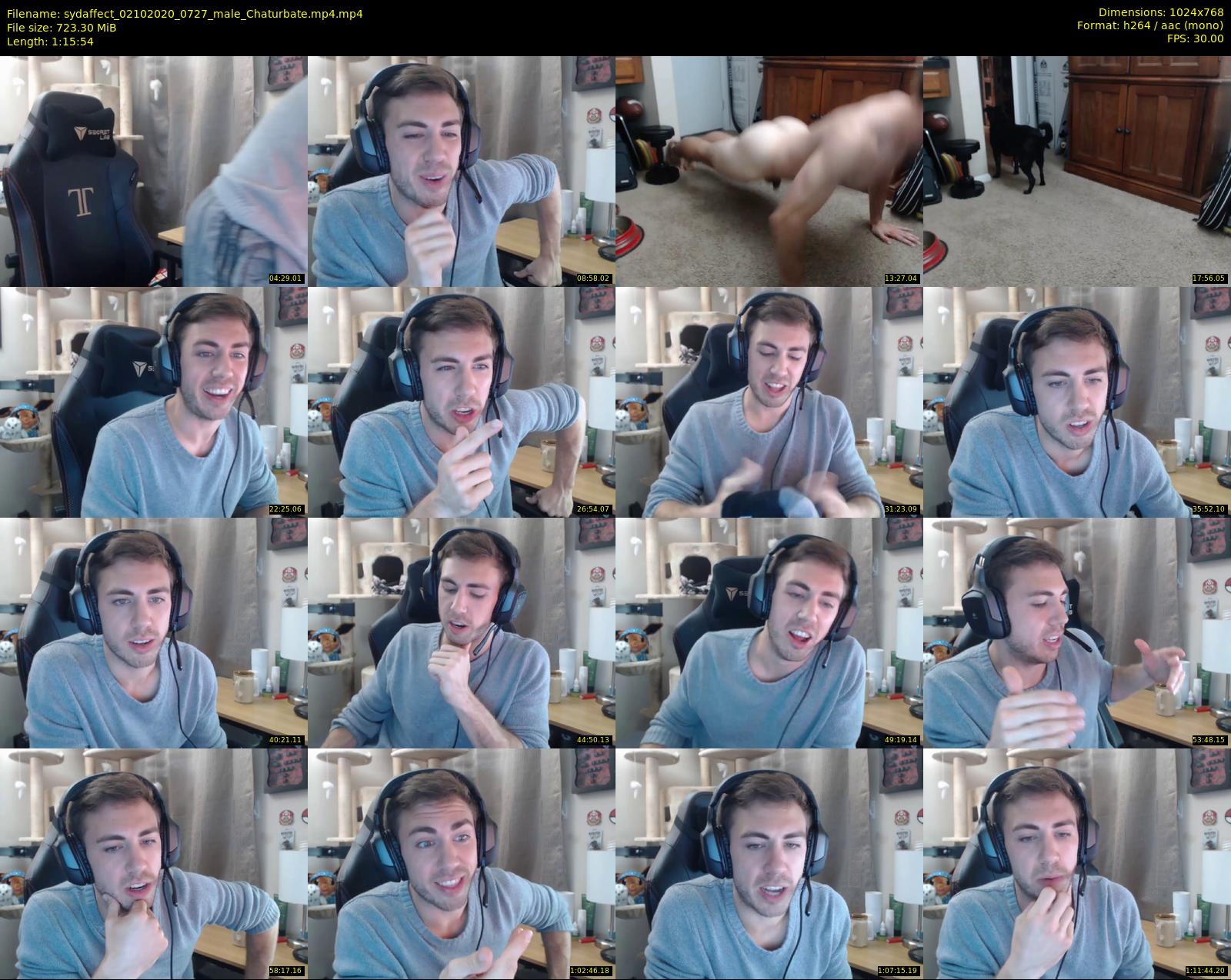 sydaffect — 76 minute Chaturbate male cam show recording, 720p, Oct 2, 2020