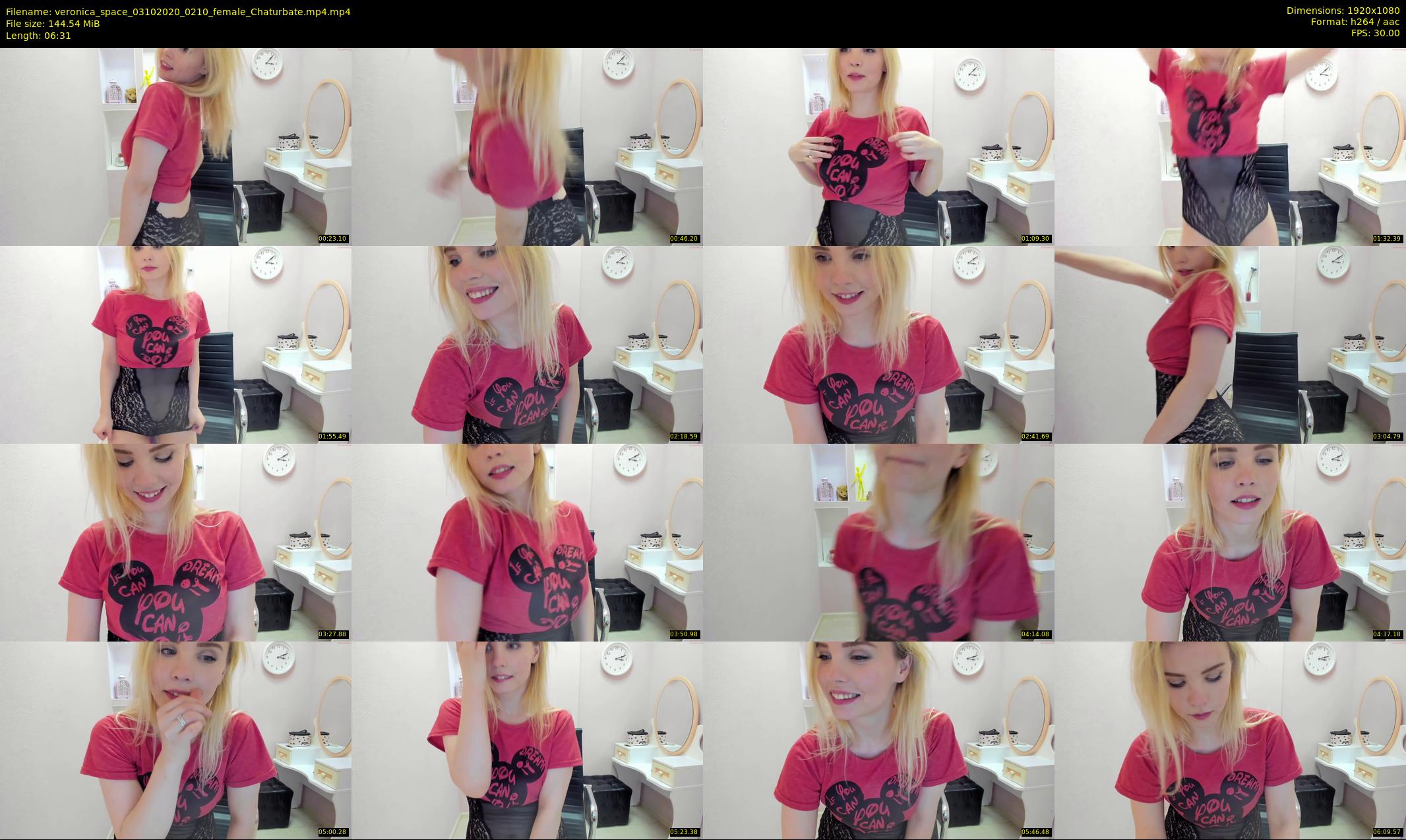 veronica_space — 7 minute Chaturbate female cam show recording, 1080p, Oct 3, 2020